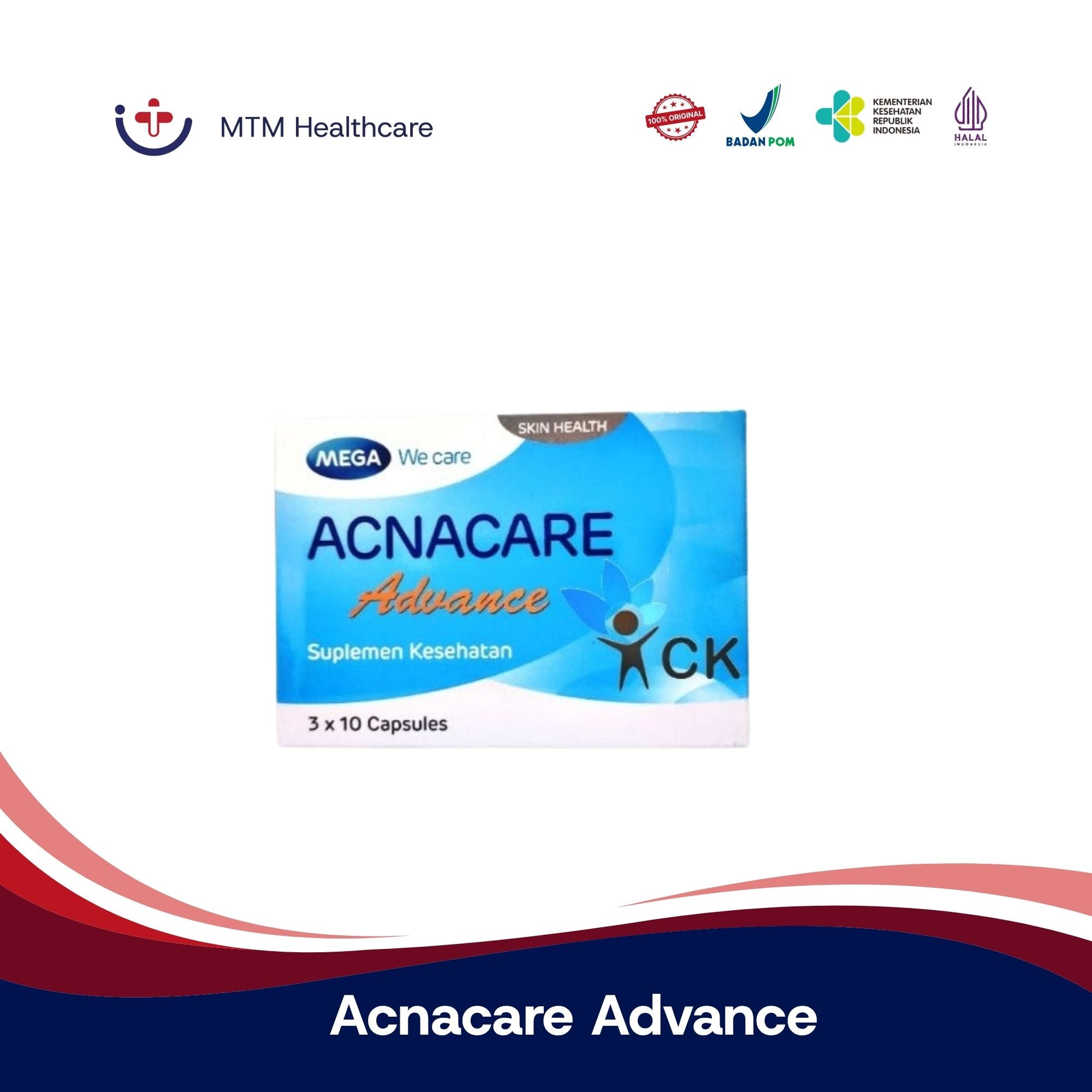 Acnacare Advance Box Isi 30 Tablet Vitamin suplemen