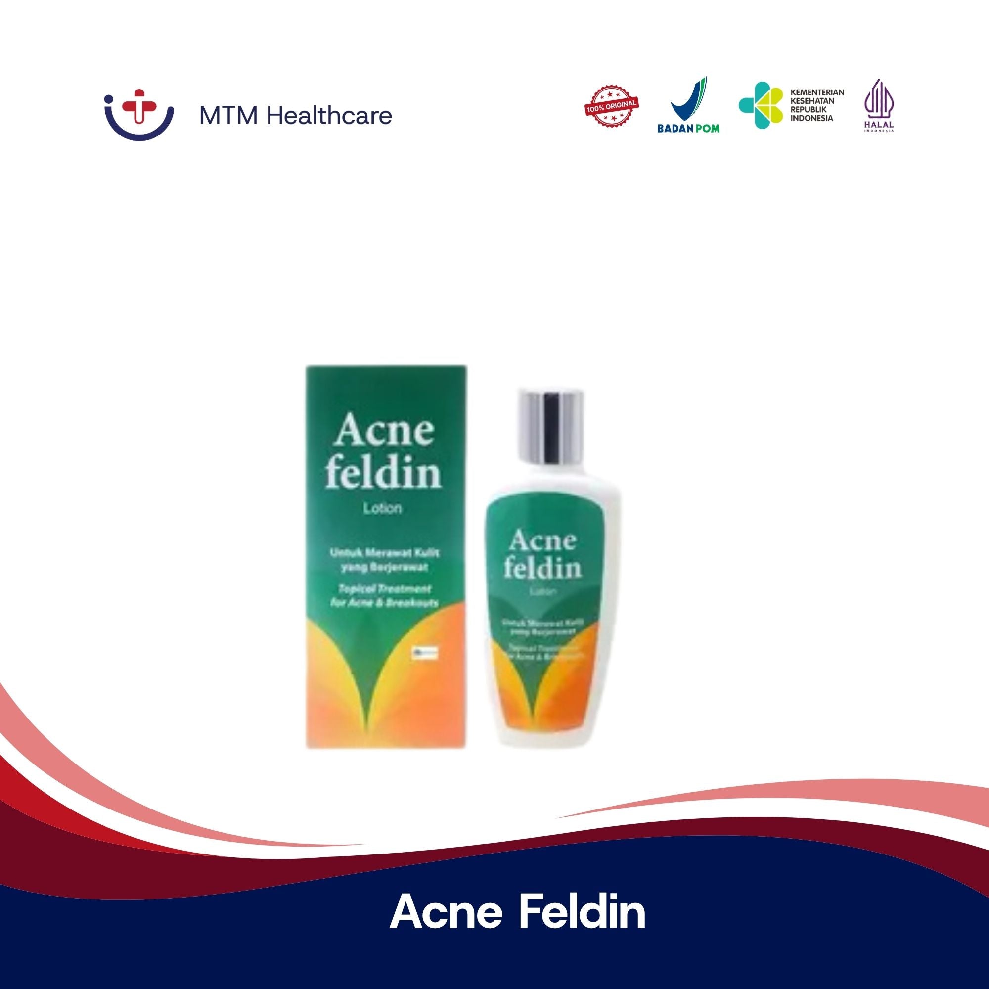Acne Feldin Lotion 100ML Utk Jerawat