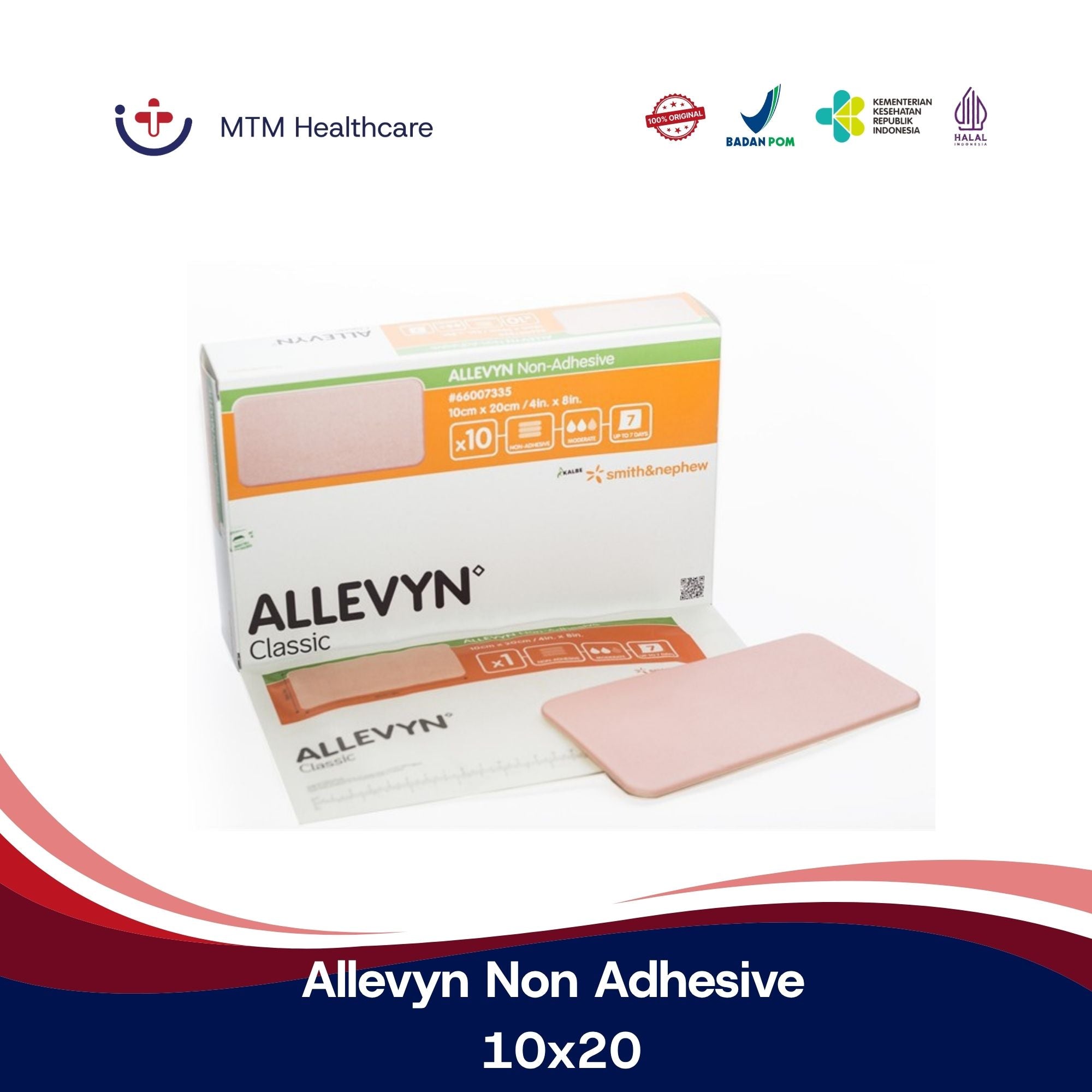 Allevyn Non Adhesive 10x20 Perban