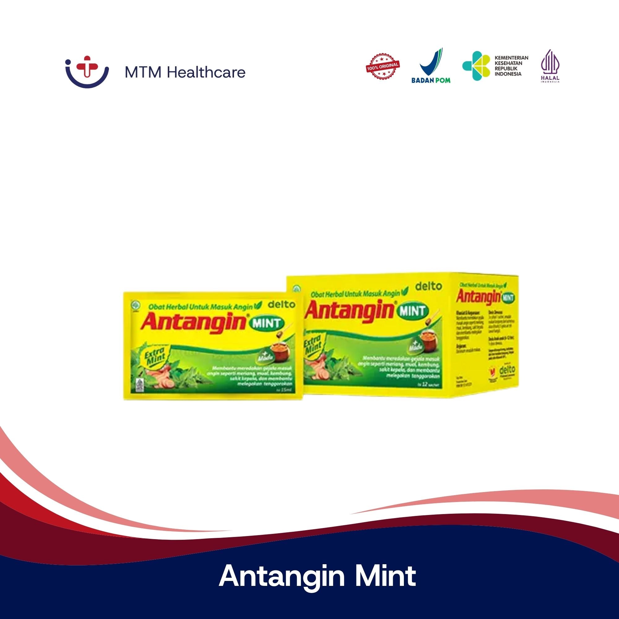 ANTANGIN CAIR MINT 15 ML BOX 12 SACHET