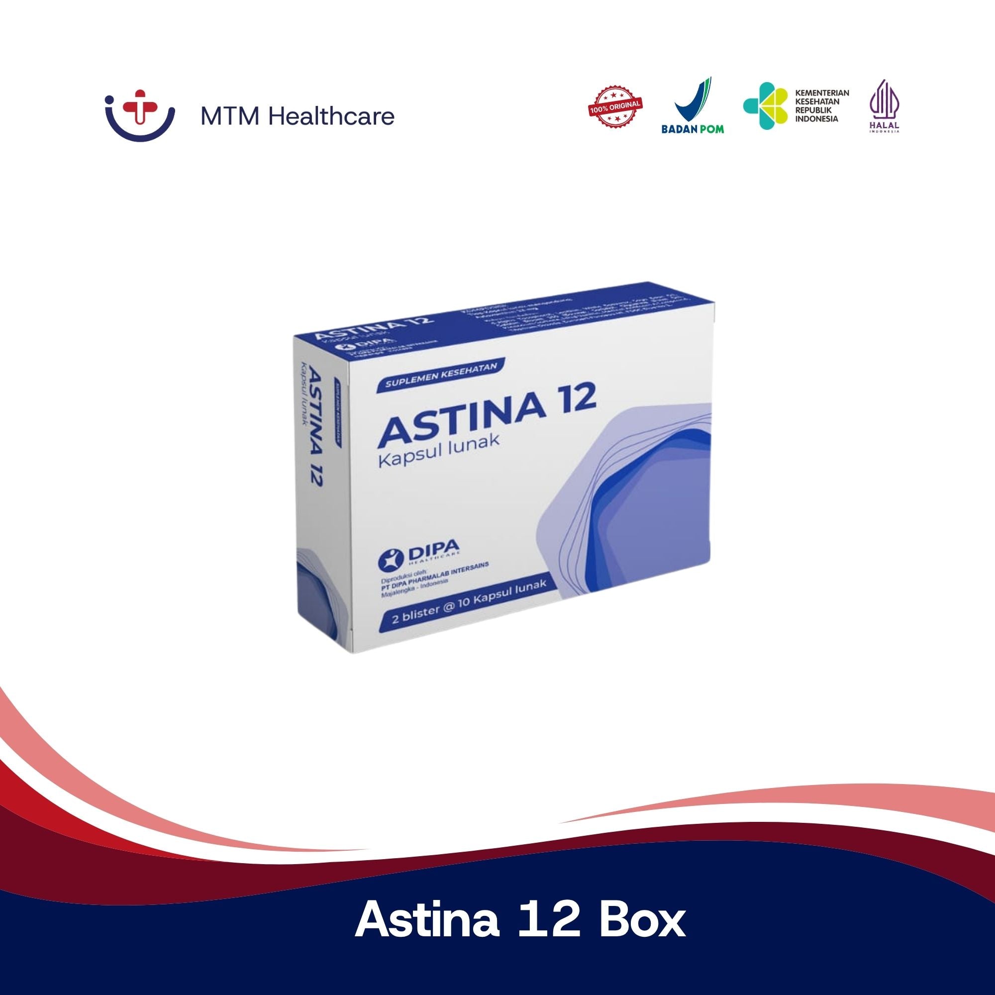 Astina 12 Box Isi 20 Tablet Astaxanthin