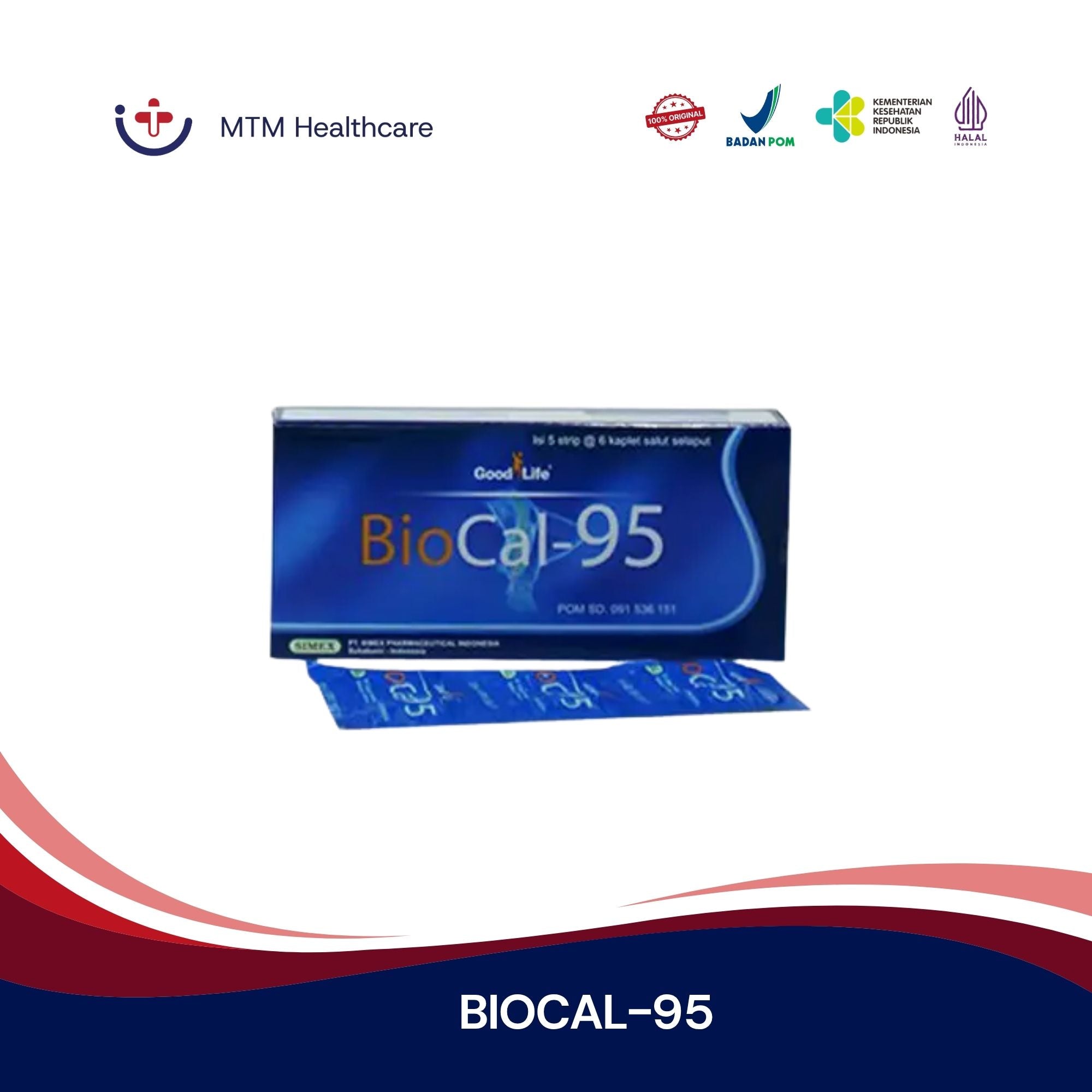 BIOCAL-95 Good Life Strip Isi 6 Tablet Vitamin Suplemen