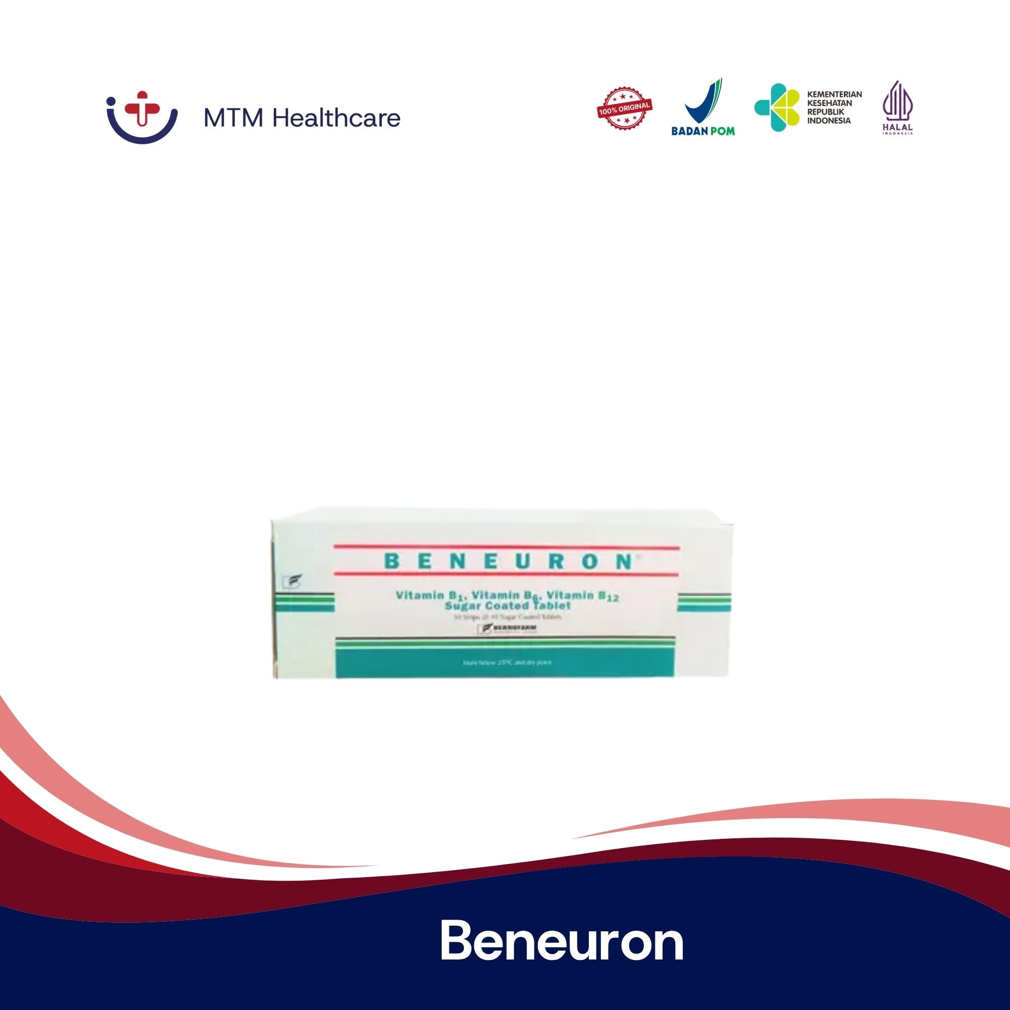 Beneuron Box Isi 100 Tablet Vitamin Suplemen