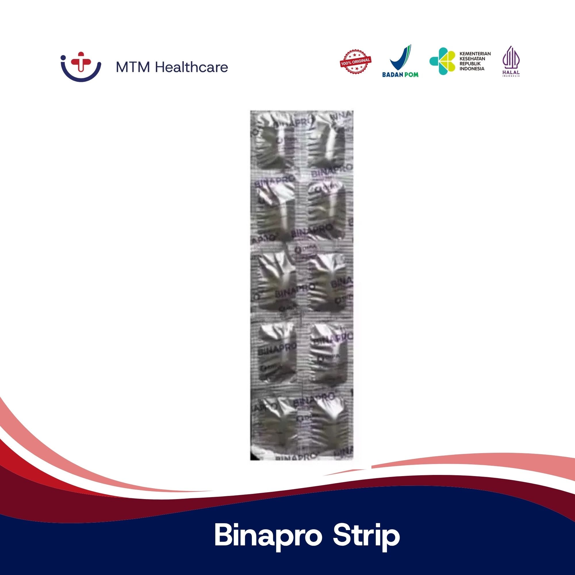 Binapro Strip Isi 10 Tablet / Kaplet
