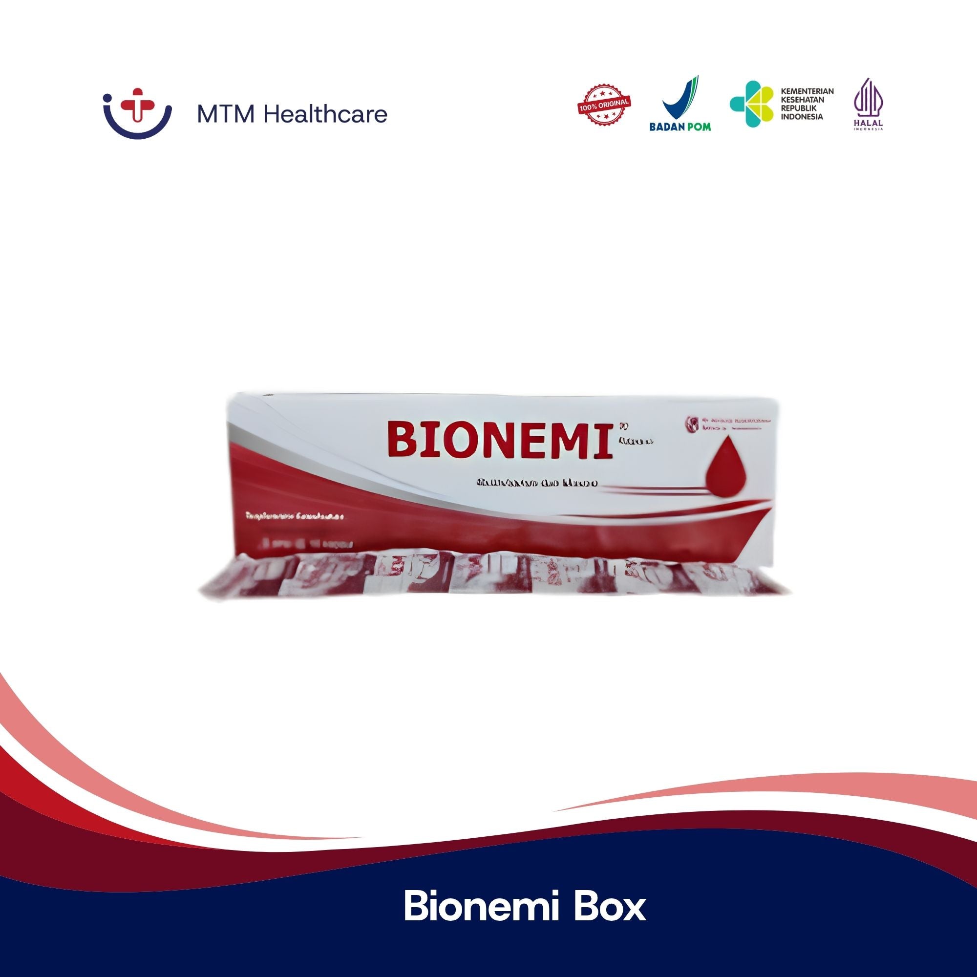 Bionemi Box Isi 50 Tablet Suplemen Kesehatan