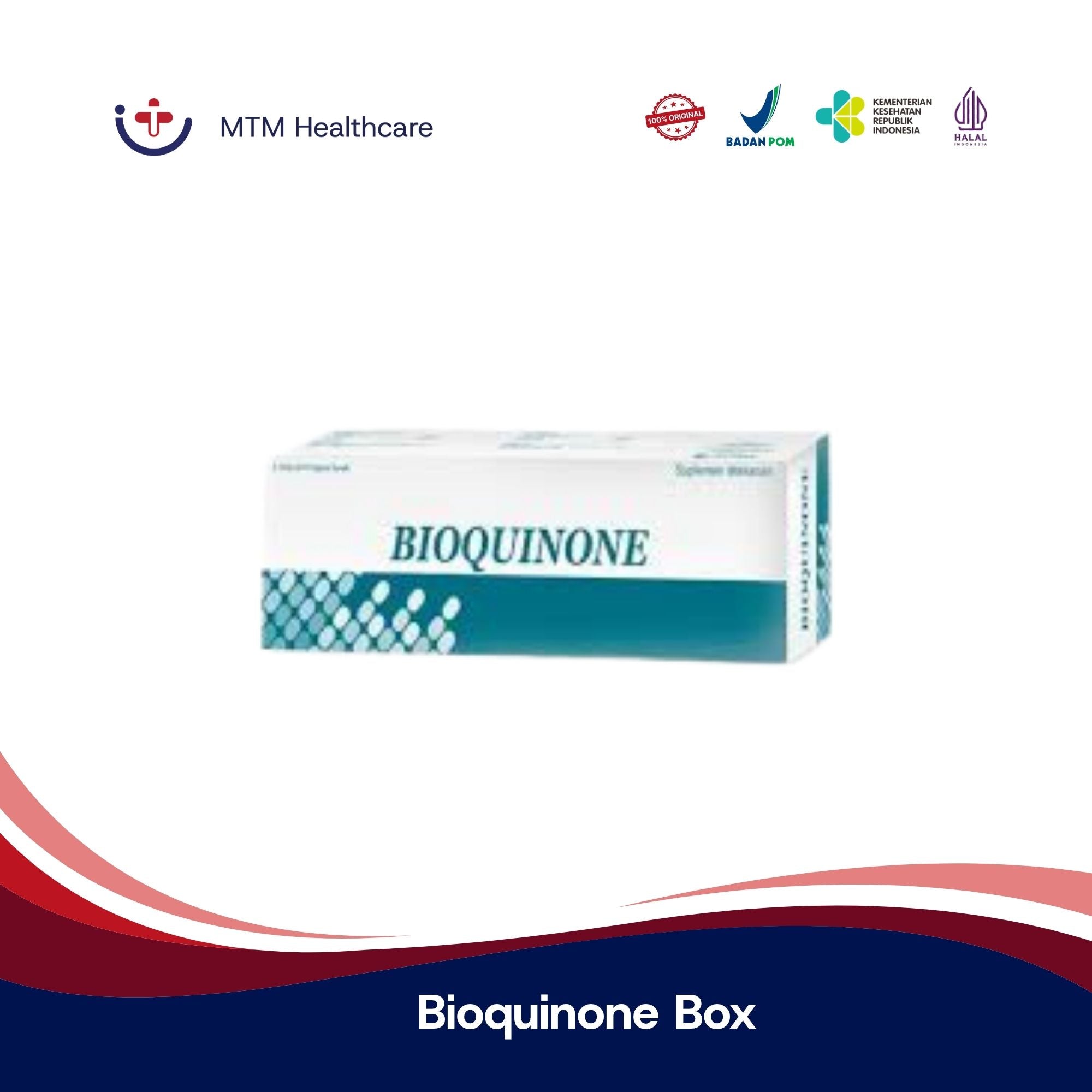 Bioquinone Box Isi 50 Tablet Kapsul Suplemen Makanan