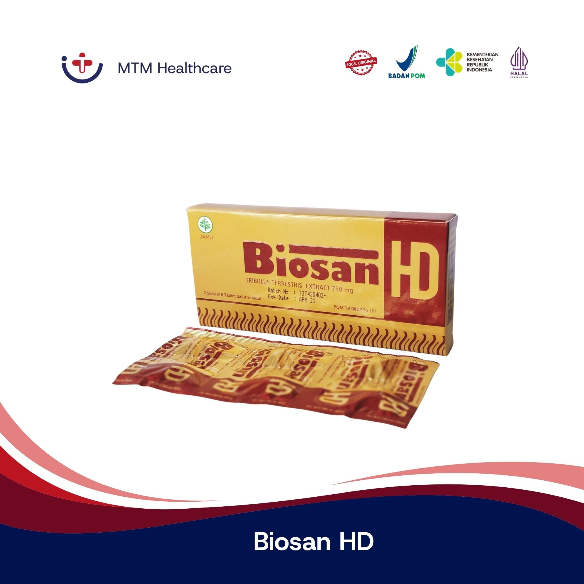 Biosan HD Strip Isi 6 Tablet Suplemen