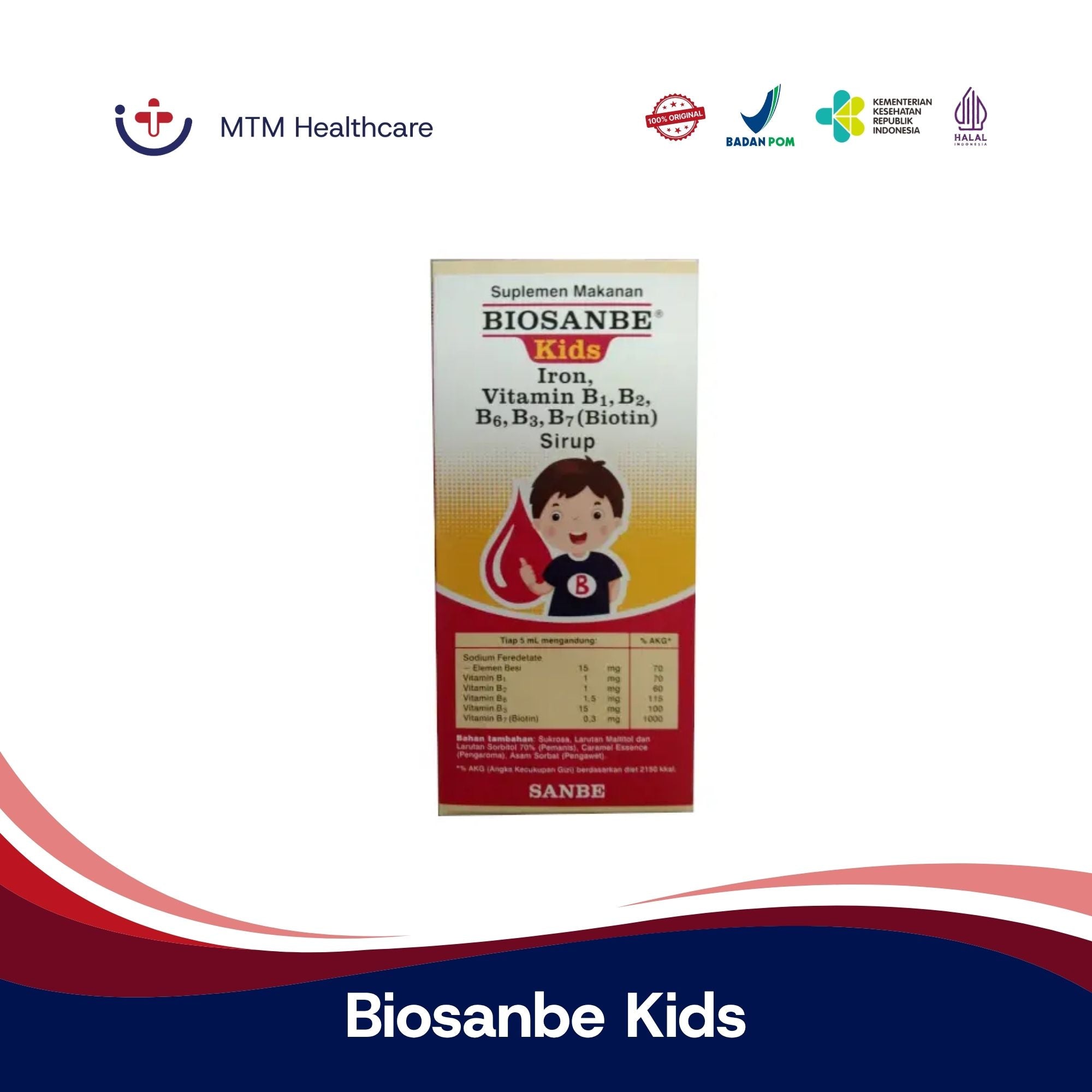 BIOSANBE KIDS SIRUP 120 ML VITAMIN