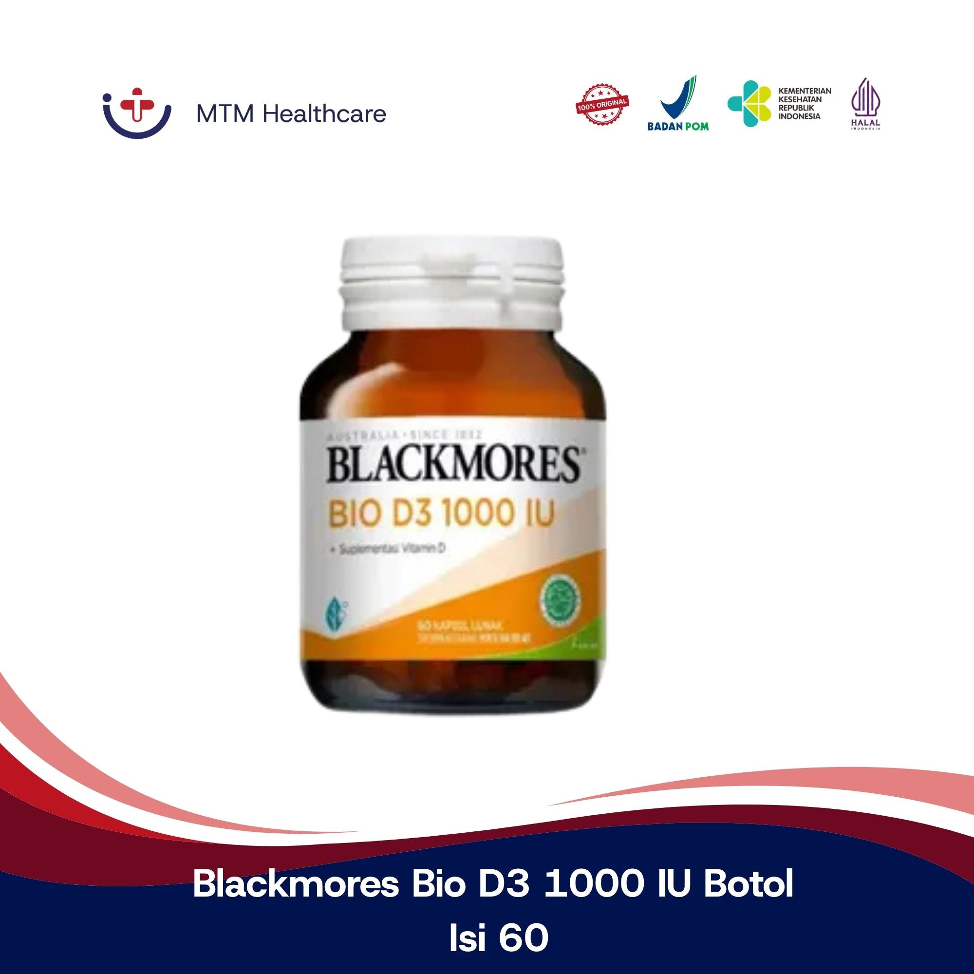 Blackmores Bio D3 1000 IU Botol Isi 60 Tablet