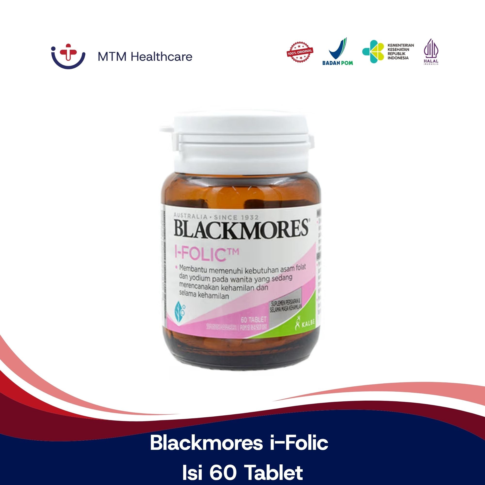 Blackmores i-Folic Isi 60 Tablet Vitamin Suplemen