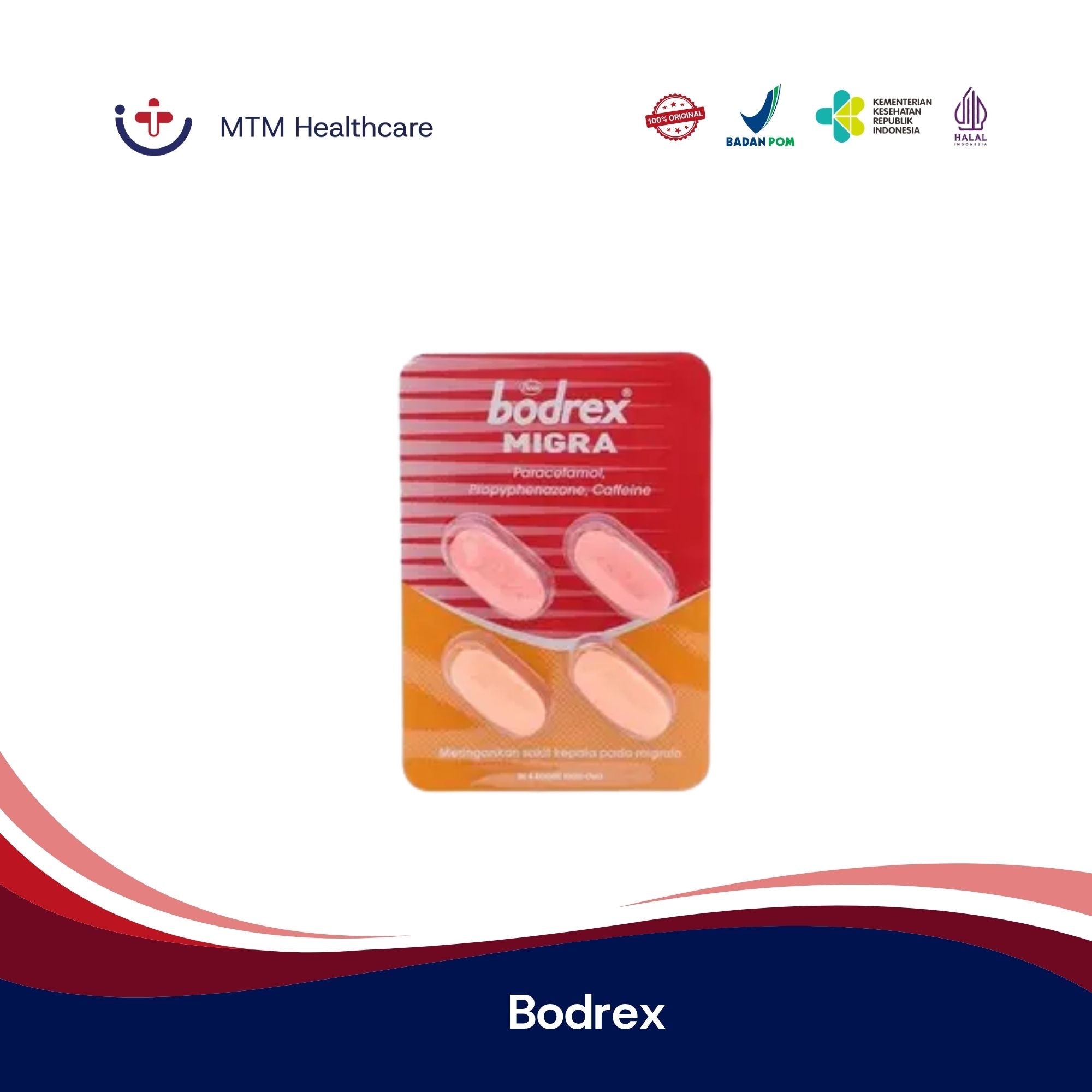 BODREX MIGRA 4 TABLET STRIP