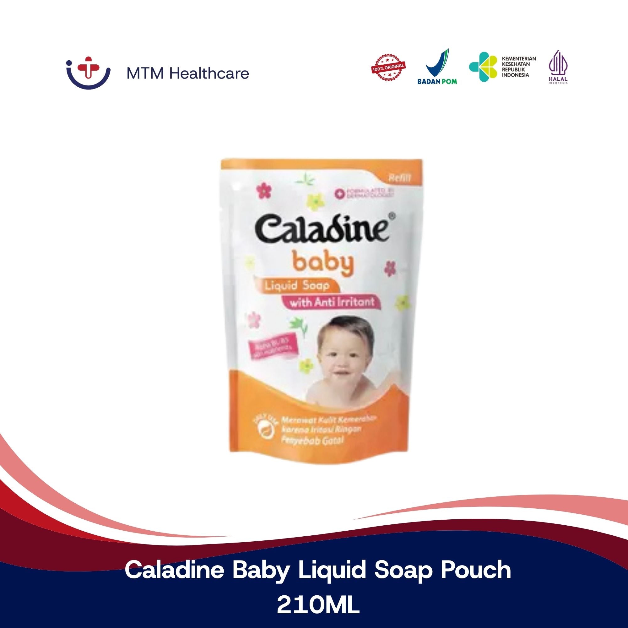 Caladine Baby Liquid Soap 210ML Pouch