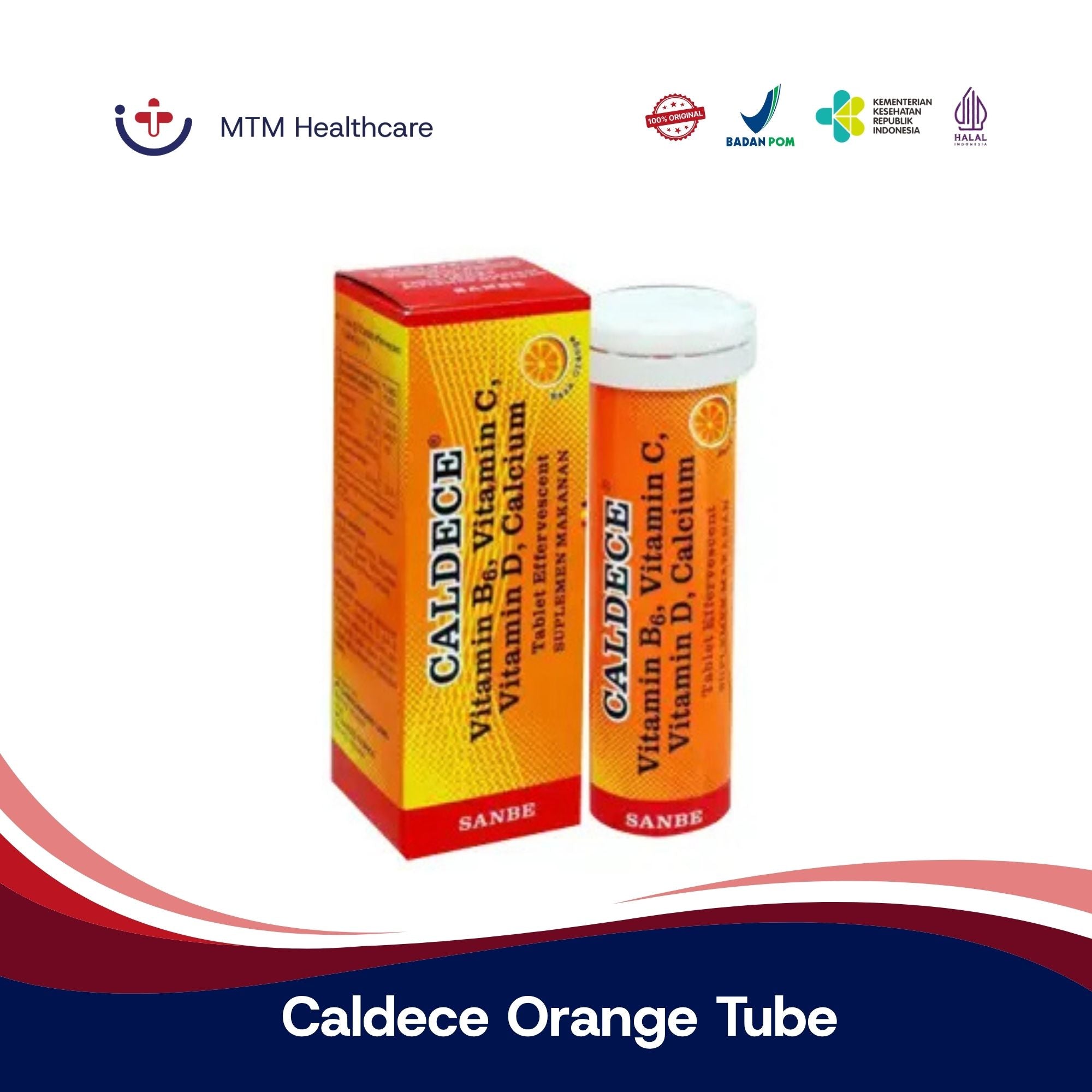 CALDECE ORANGE TUBE 10 TABLET EFFERVESCENT