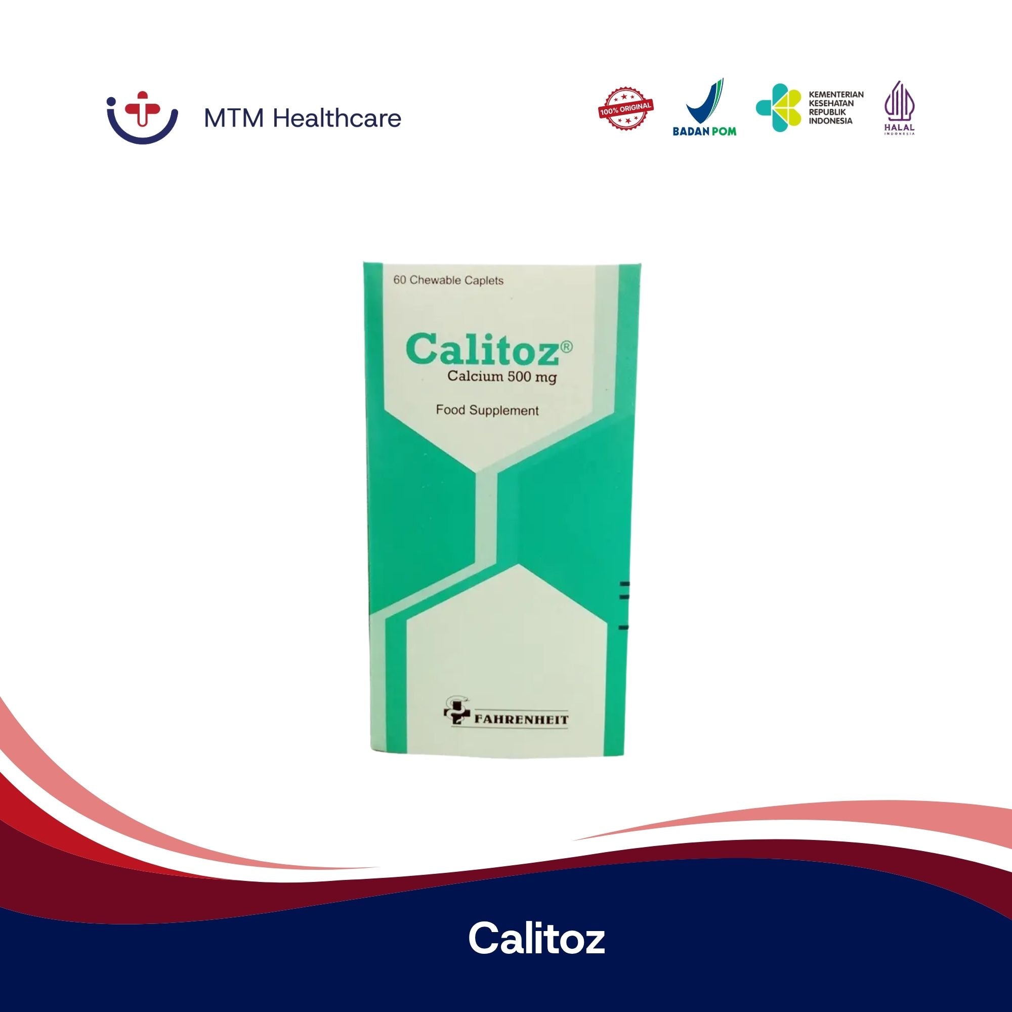 Calitoz Botol Isi 60 Tablet Vitamin Suplemen