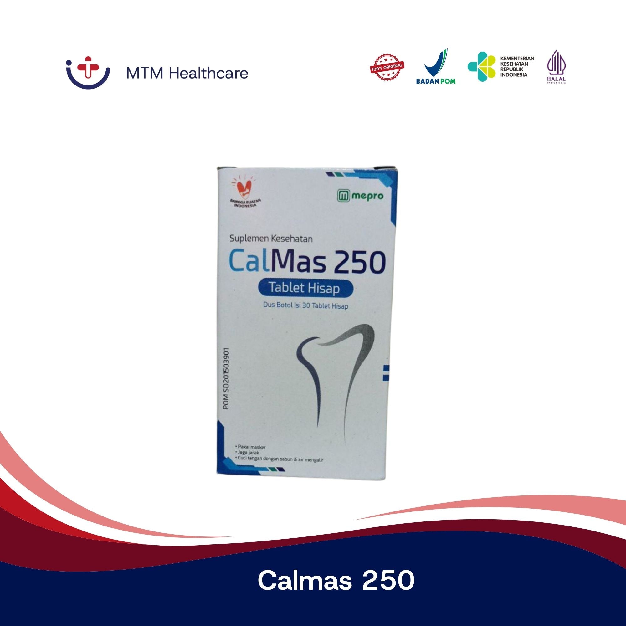 Calmas 250 MG Botol Isi 30 Tablet Vitamin