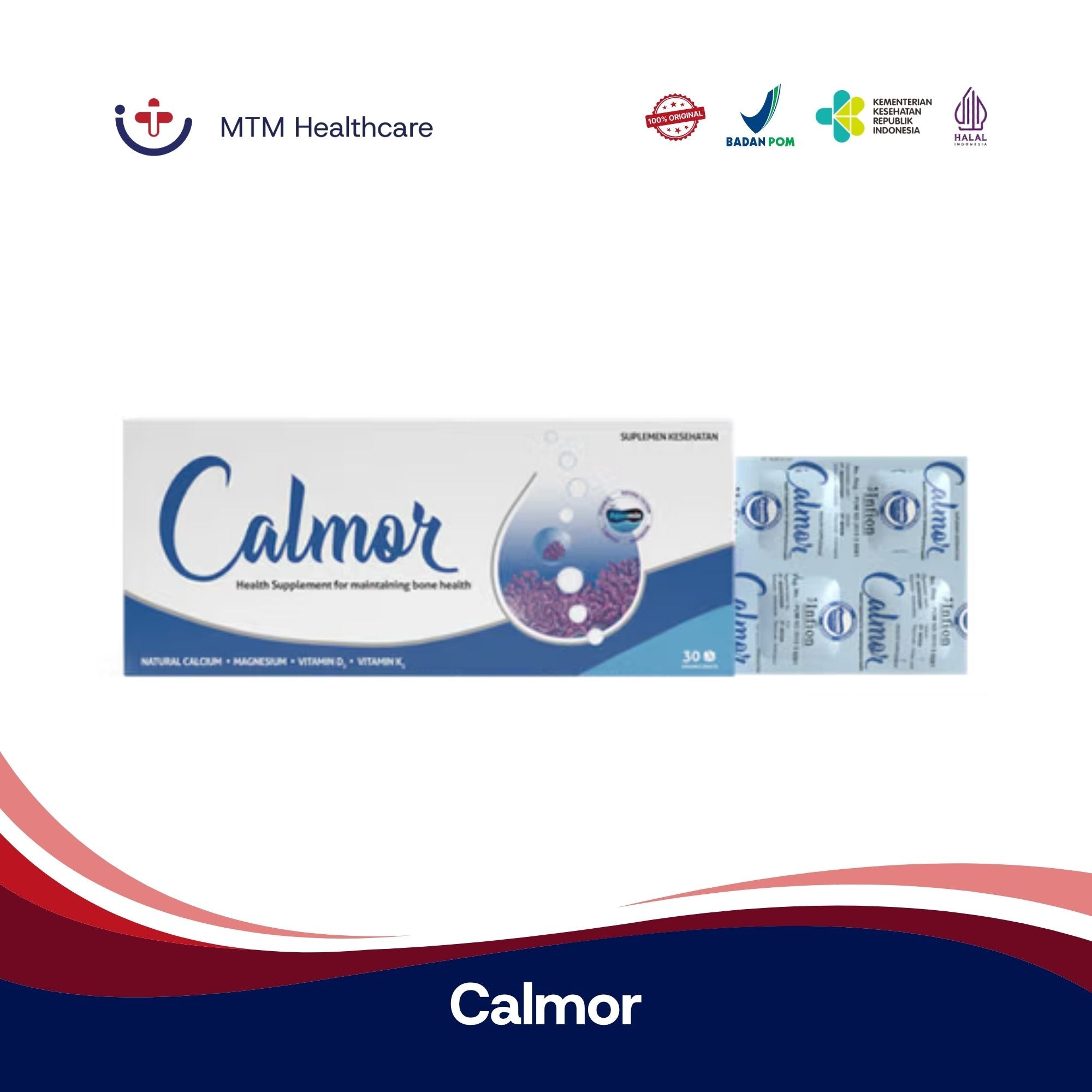 Calmor Box Isi 30 Tablet Suplemen Kesehatan