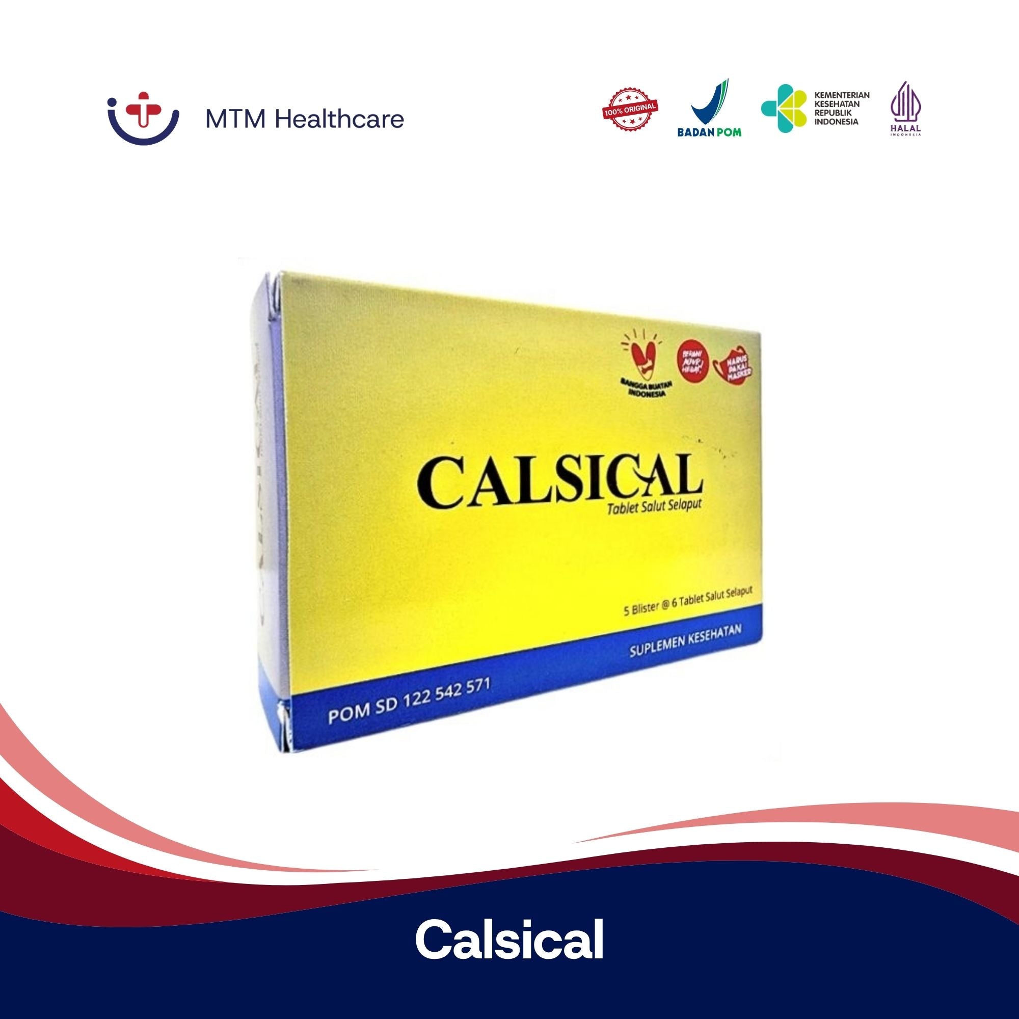 Calsical Box Isi 30 Tablet Vitamin Suplemen