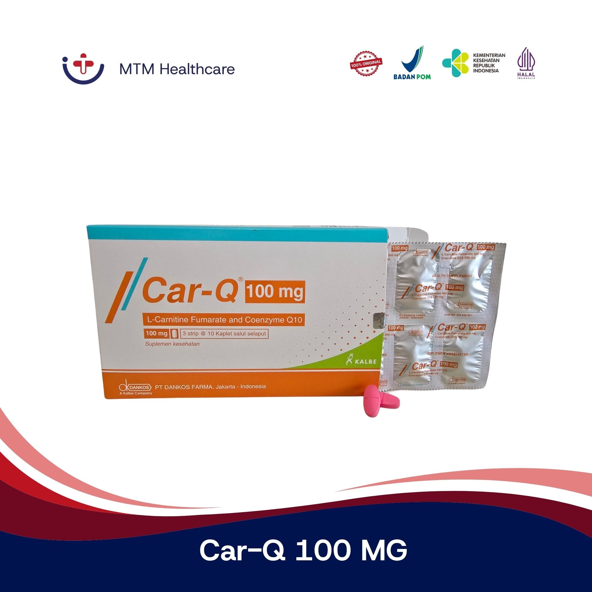 CAR-Q 100 MG STRIP 10 KAPLET