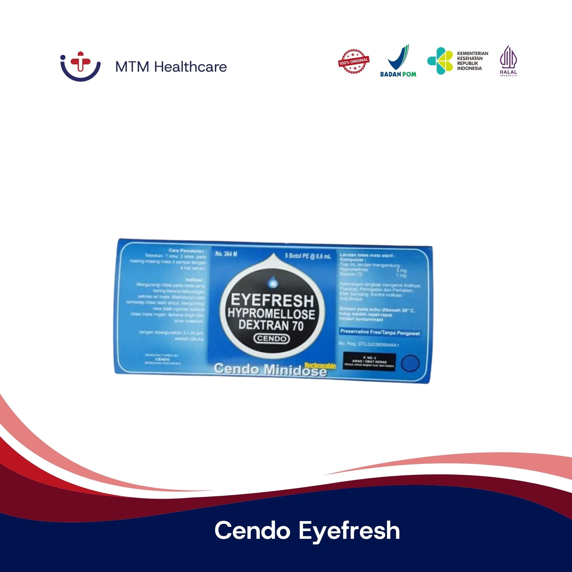CENDO EYEFRESH MD 0,6 ML