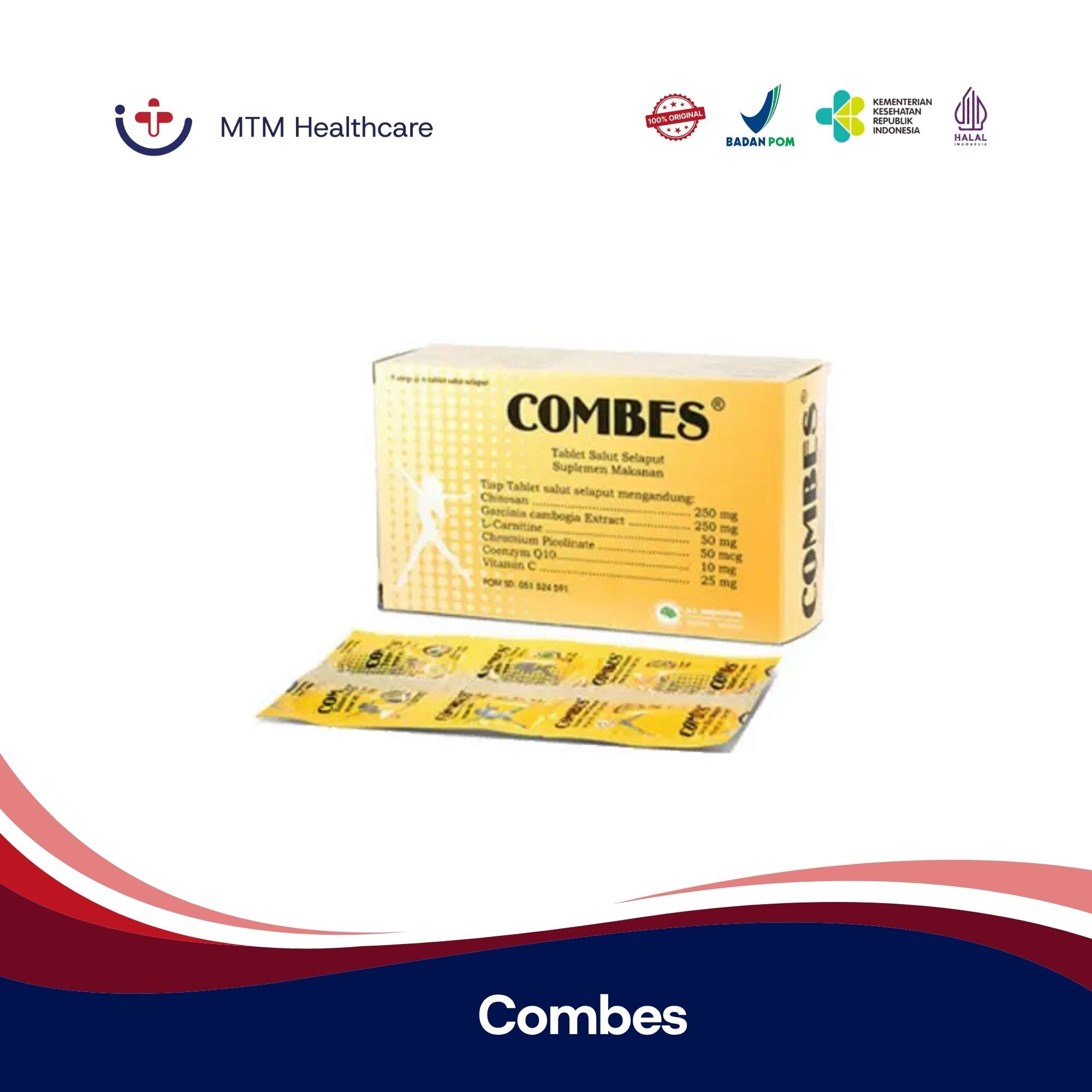 Combes Box Isi 30 Tablet Vitamin Suplemen