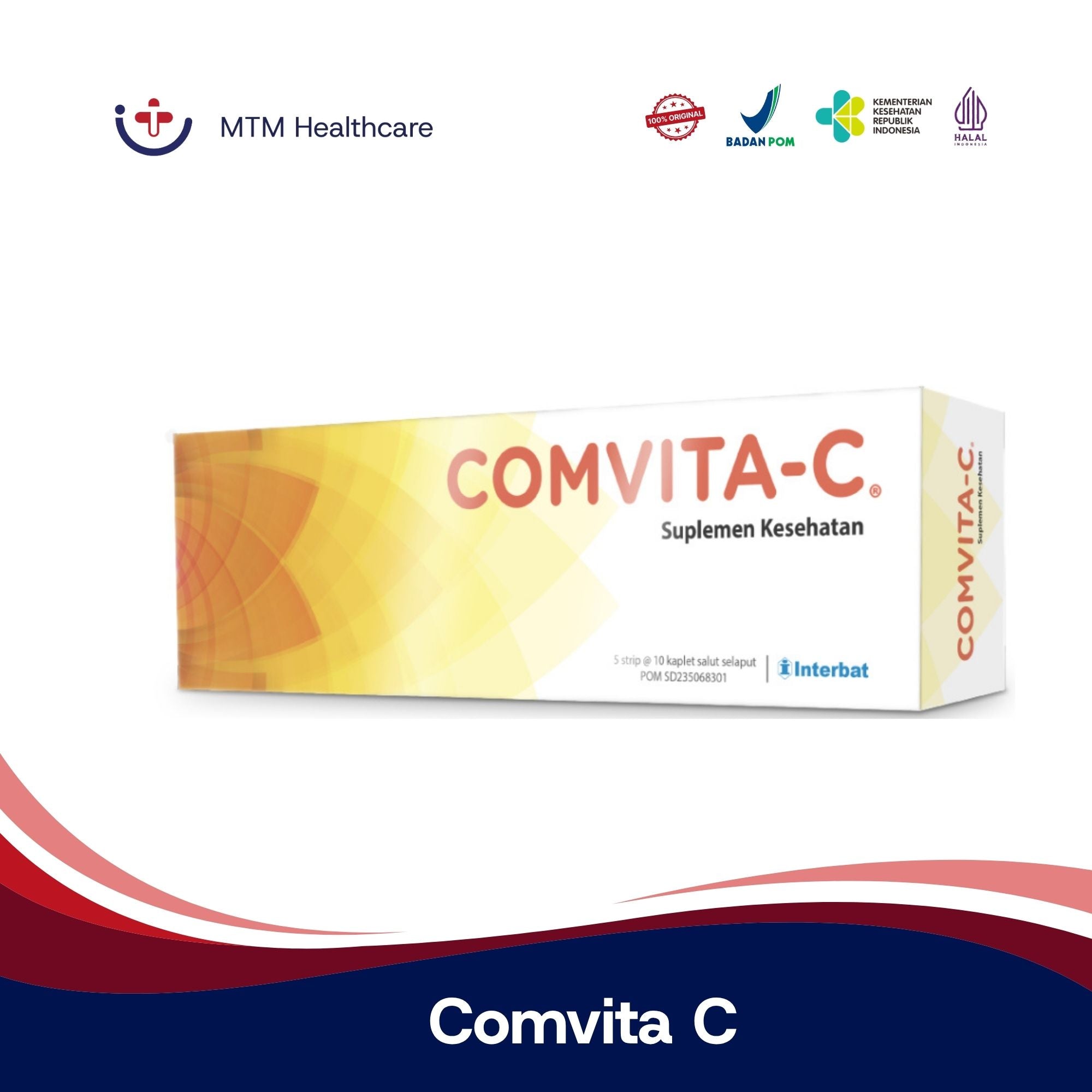 Comvita C Box Isi 50 Tablet Vitamin Suplemen