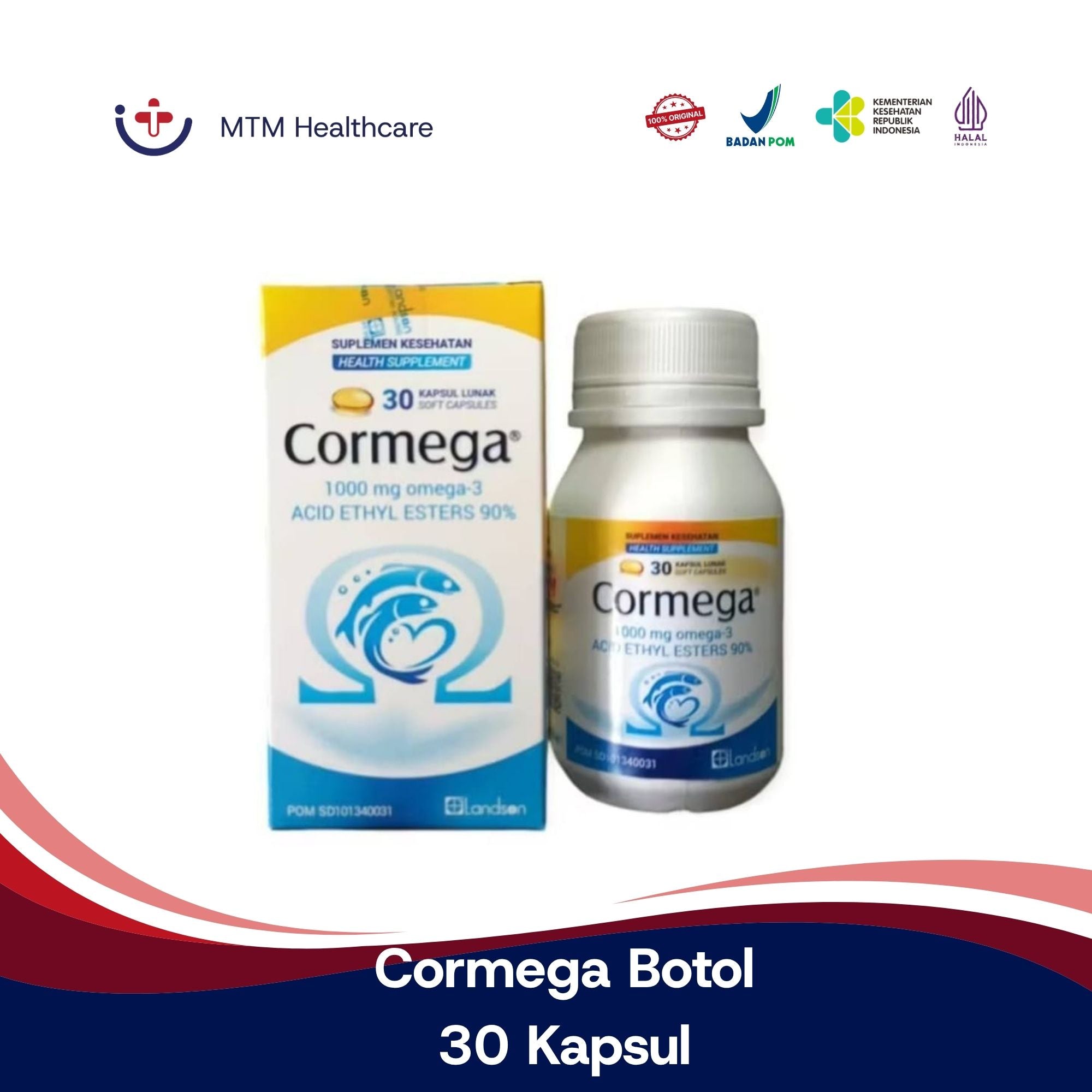 Cormega Botol 30 Kapsul Vitamin & Suplement