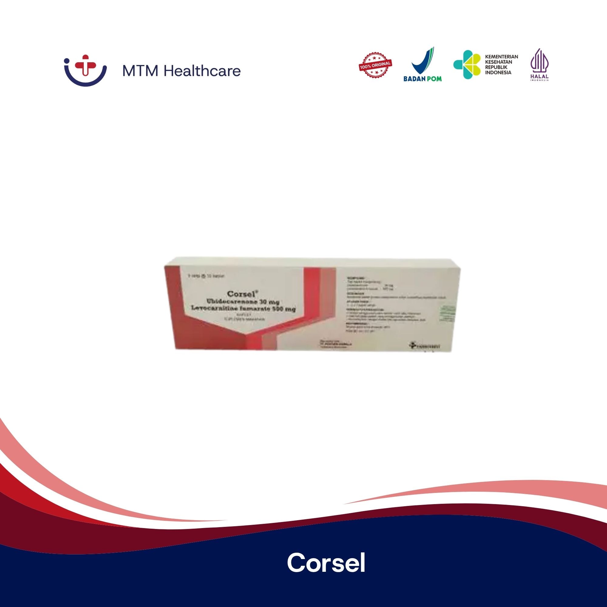 Corsel Box Isi 30 Tablet Vitamin Suplemen