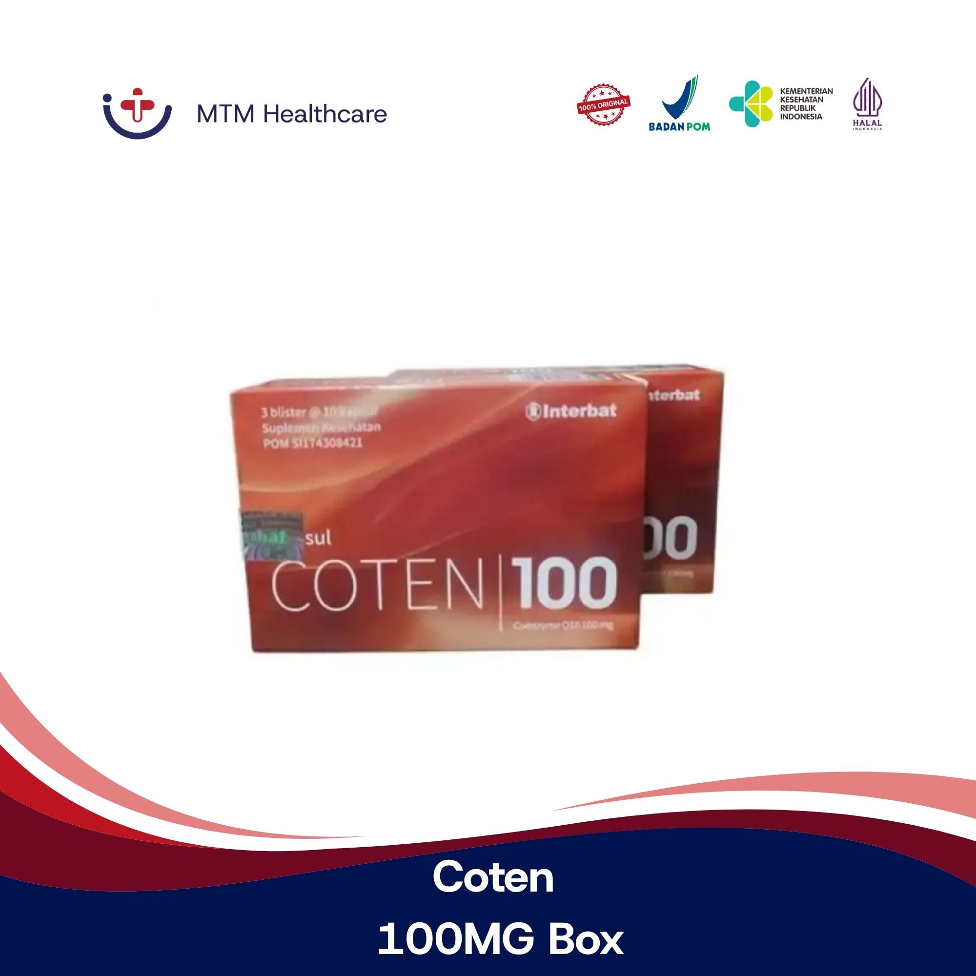 Coten 100MG Box Isi 30 Tablet