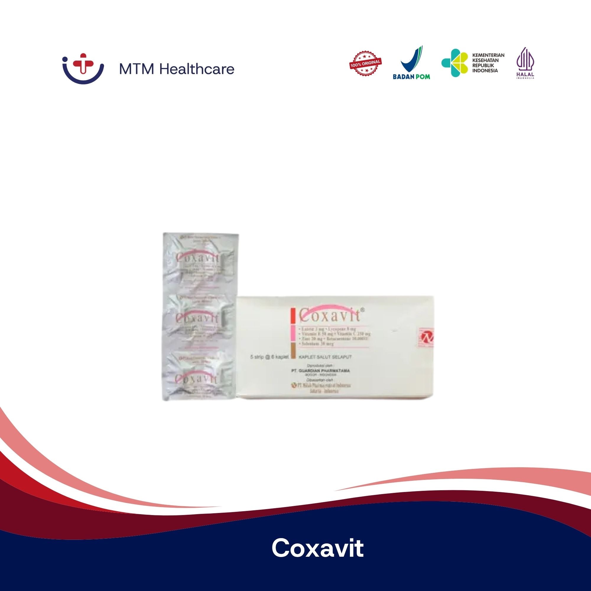 Coxavit Box Isi 30 Tablet Vitamin Suplemen