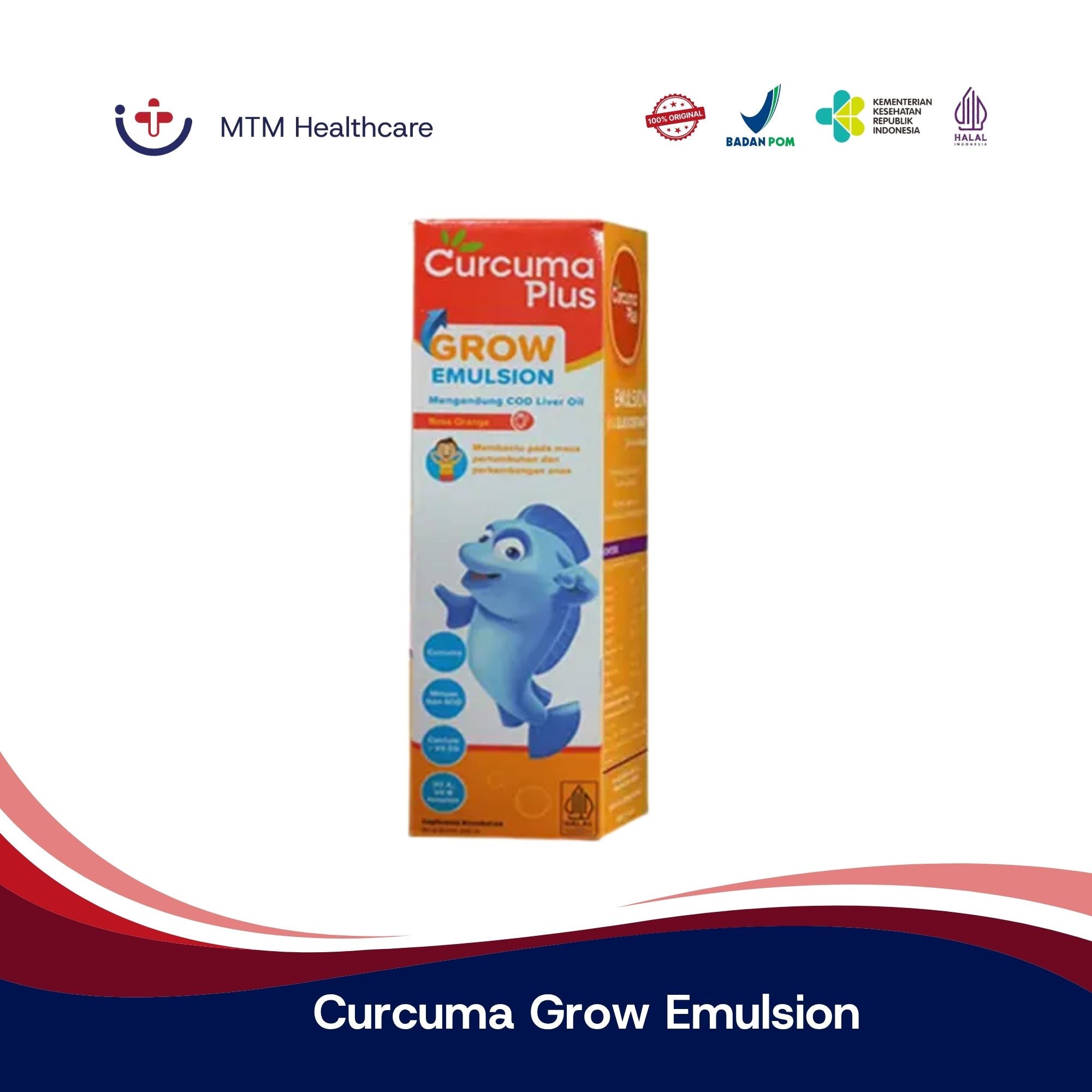 Curcuma Plus Grow Emulsion Rasa Jeruk 400ML Vitamin Anak