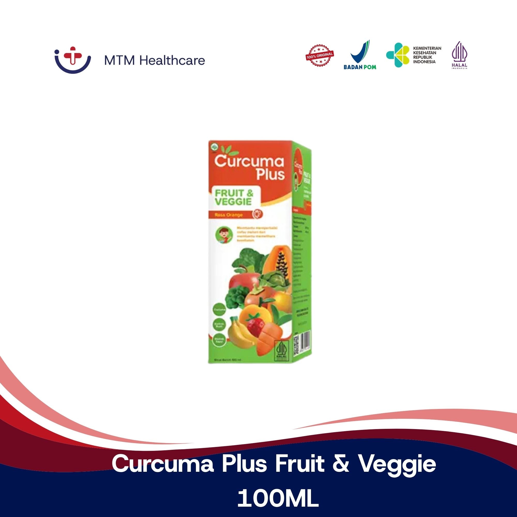 Curcuma Plus Fruit & Veggie 100ML Vitamin Anak