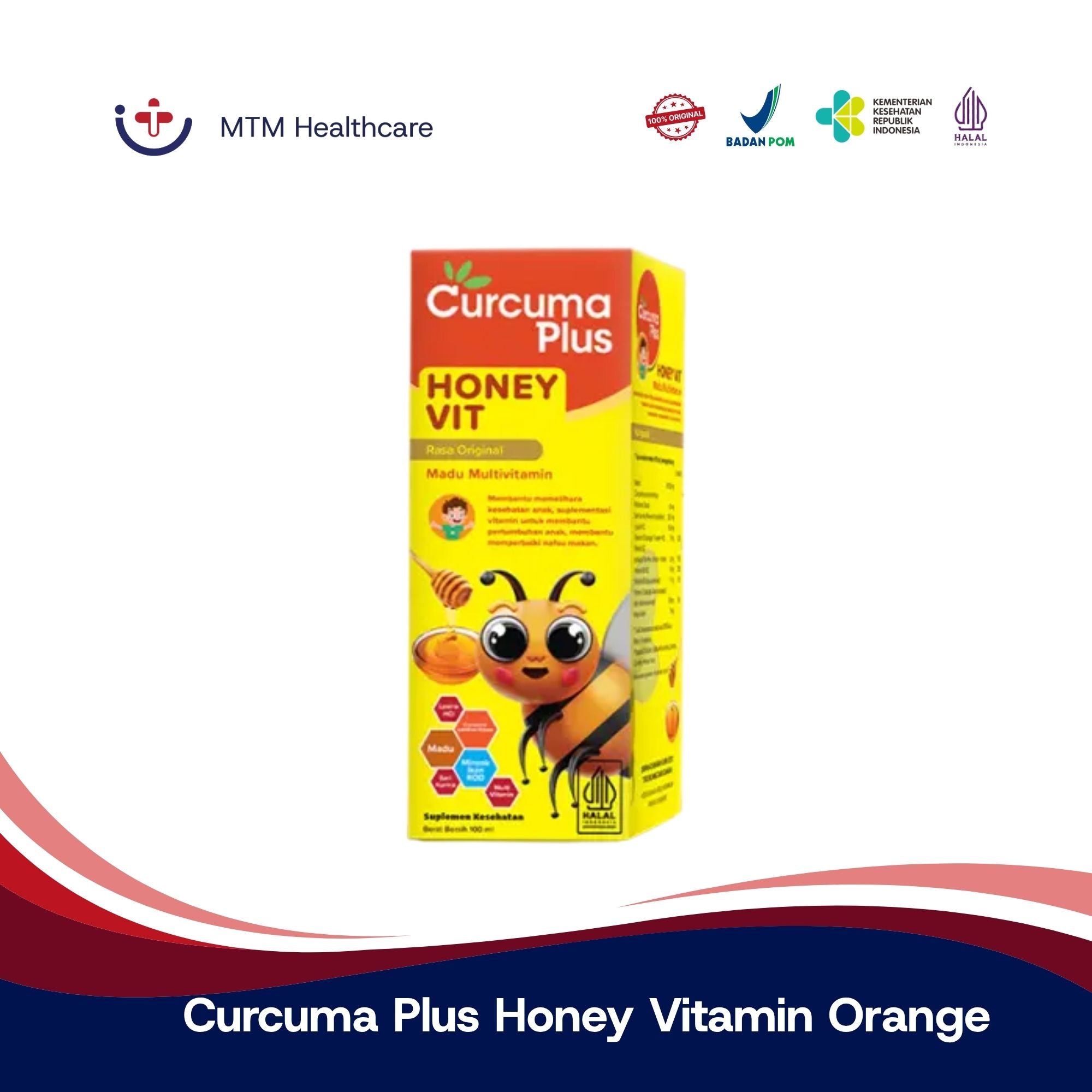 Curcuma Plus Honey Vitamin Orange 100ML