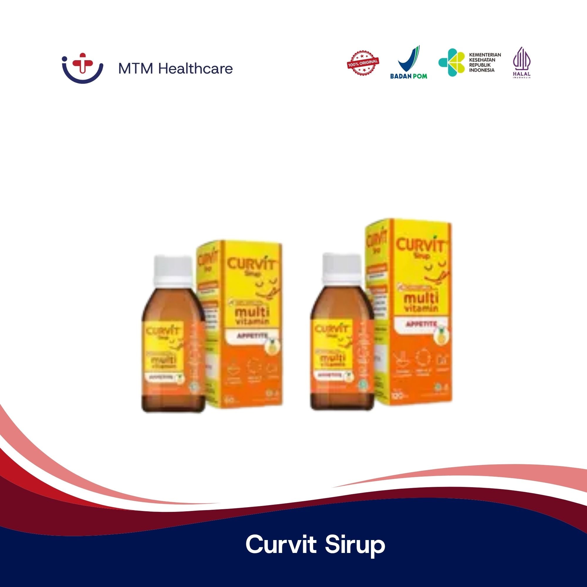 Curvit Sirup 60ML & 120ML Vitamin Suplemen