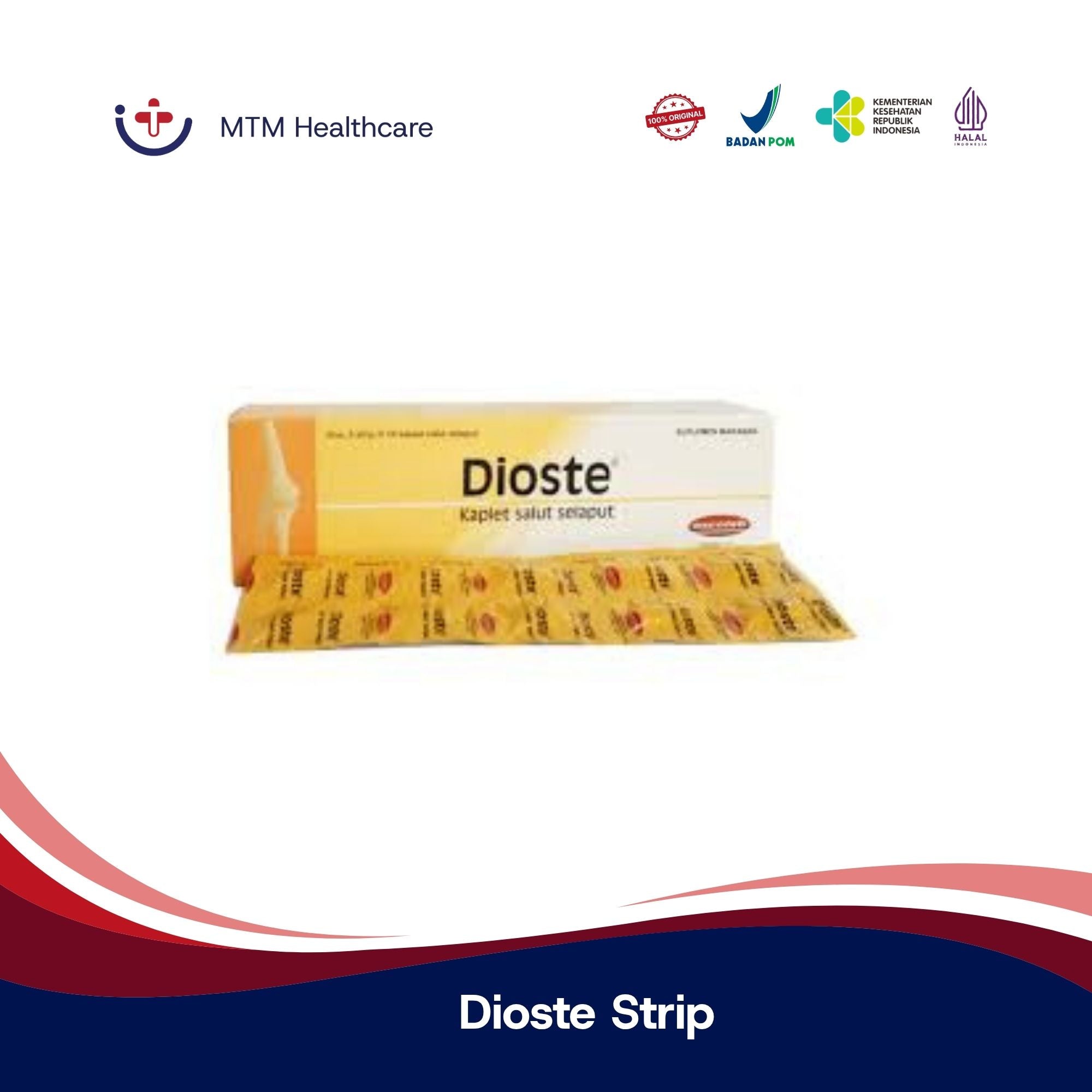 Dioste Strip Isi 10 Tablet Vitamin Suplemen