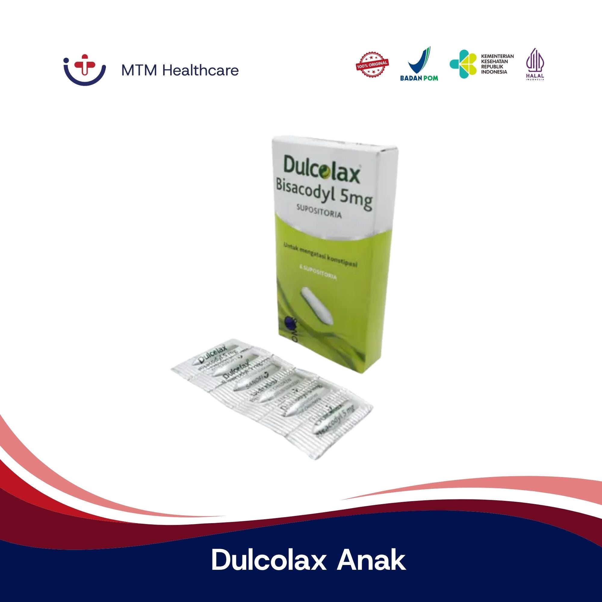DULCOLAX ANAK 5 MG SUPPOSITORIA
