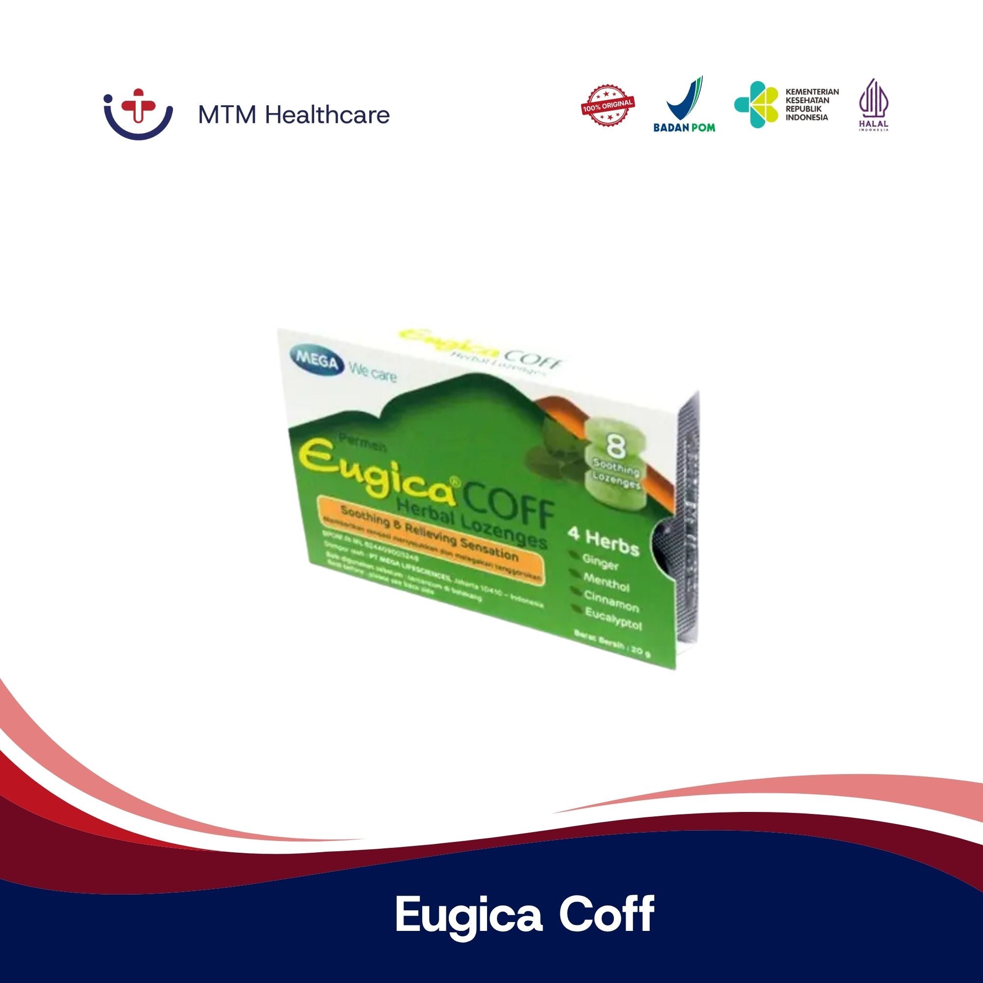 Eugica Coff Mega We Care Isi 8 Tablet Herbal Lozenges