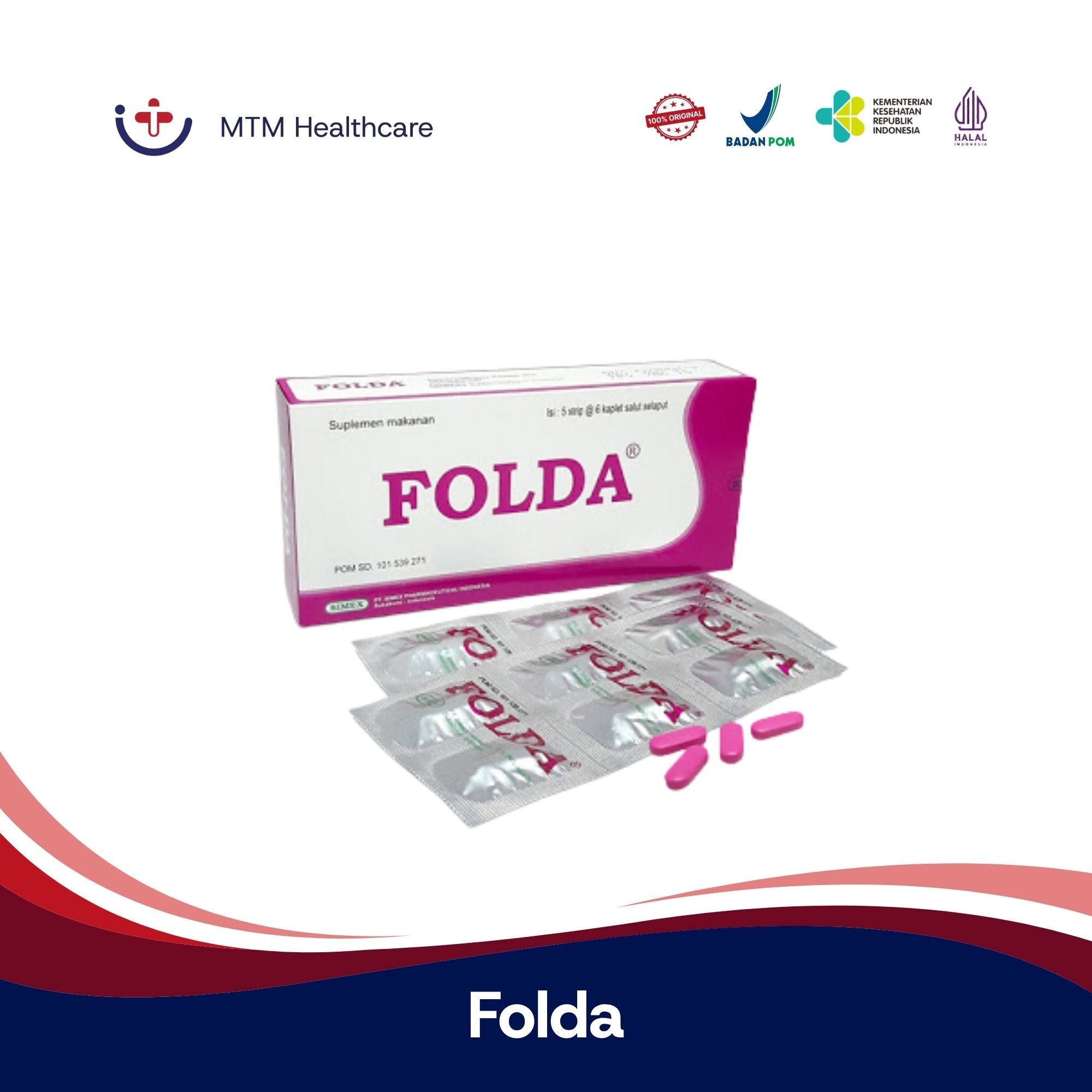 FOLDA BOX ISI 30 TABLET MULTIVITAMIN SUPLEMEN