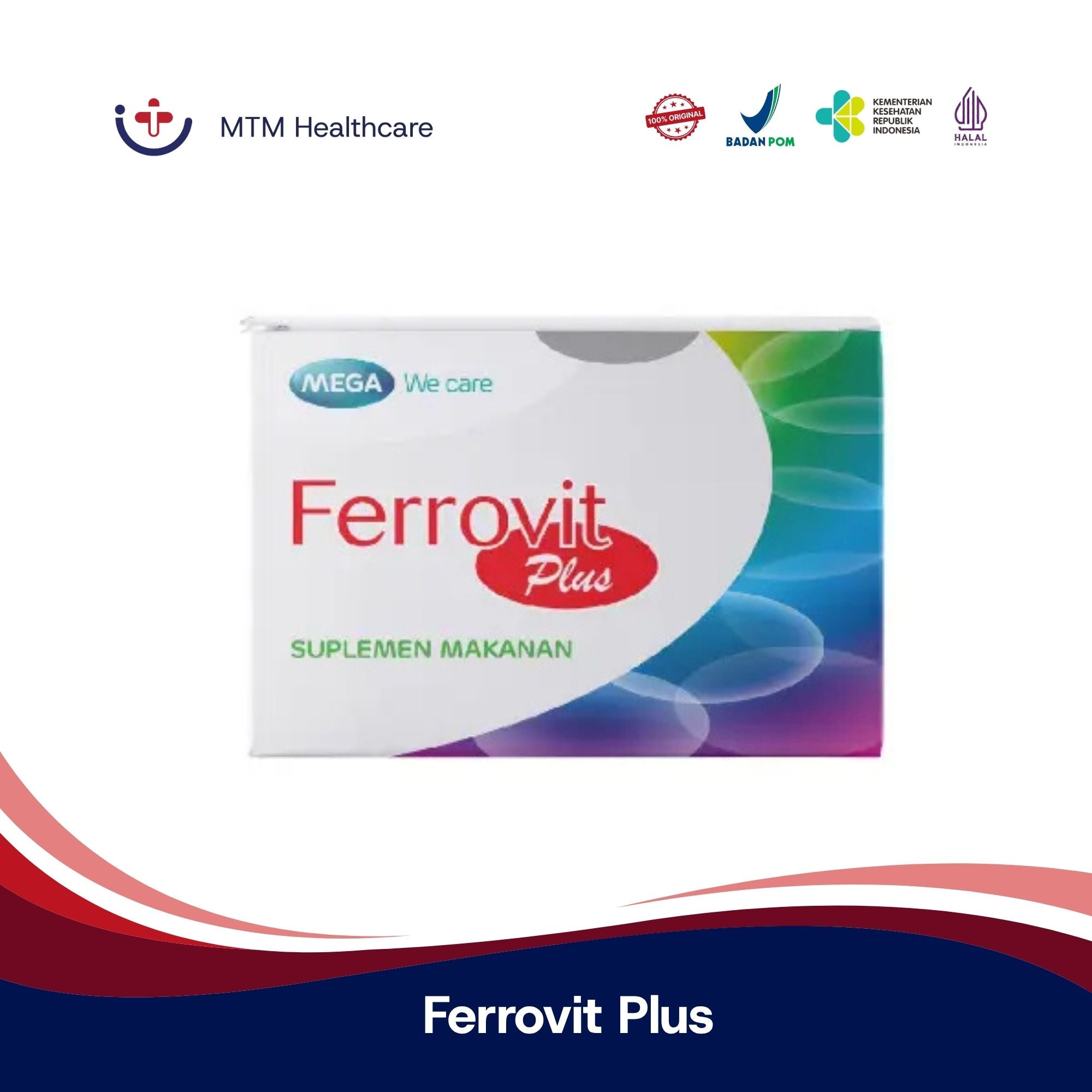 Ferrovit Plus Strip Isi 10 Tablet Suplemen Vitamin