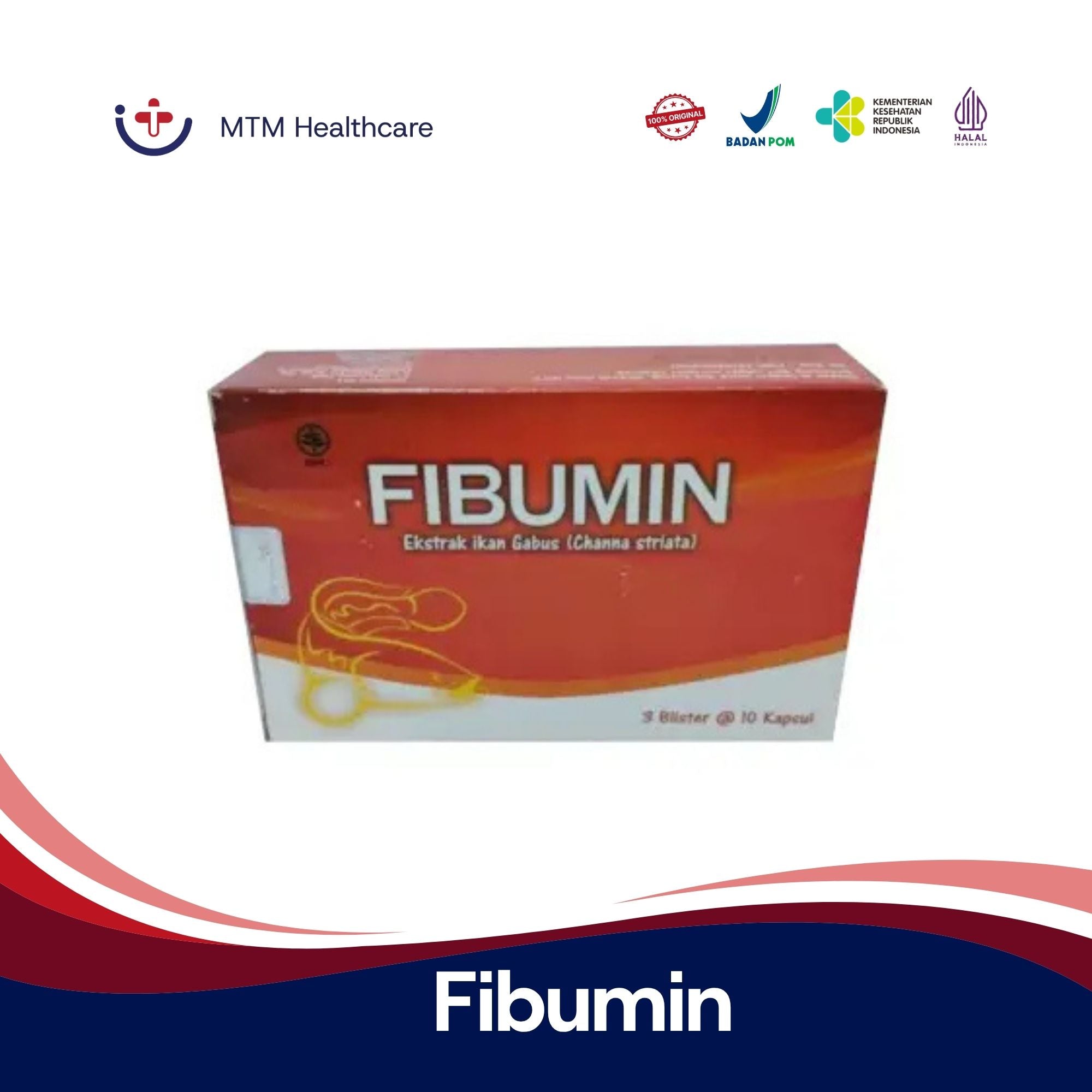 Fibumin Box Isi 30 Tablet Vitamin Suplemen