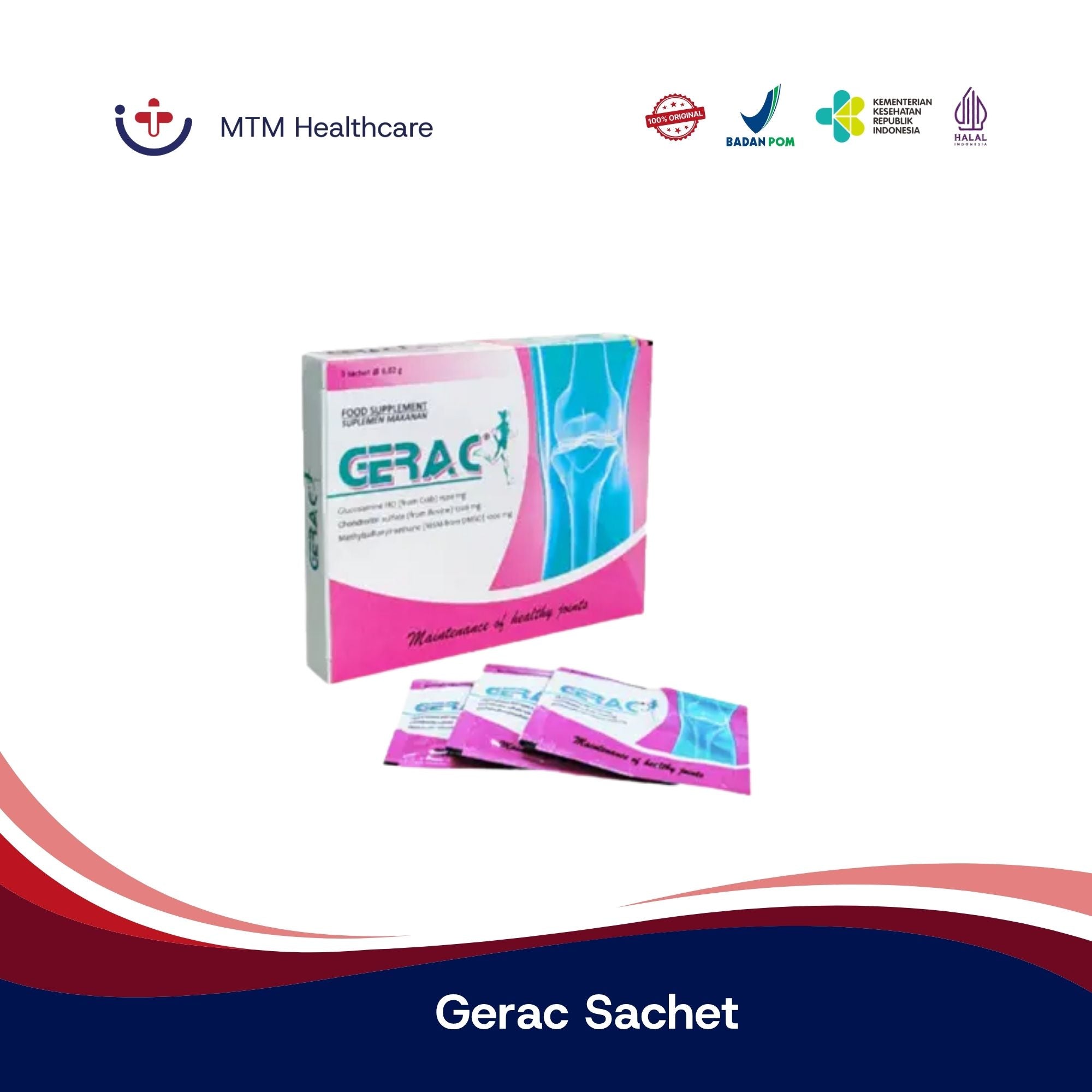 Gerac Sachet Vitamin Suplemen Sendi