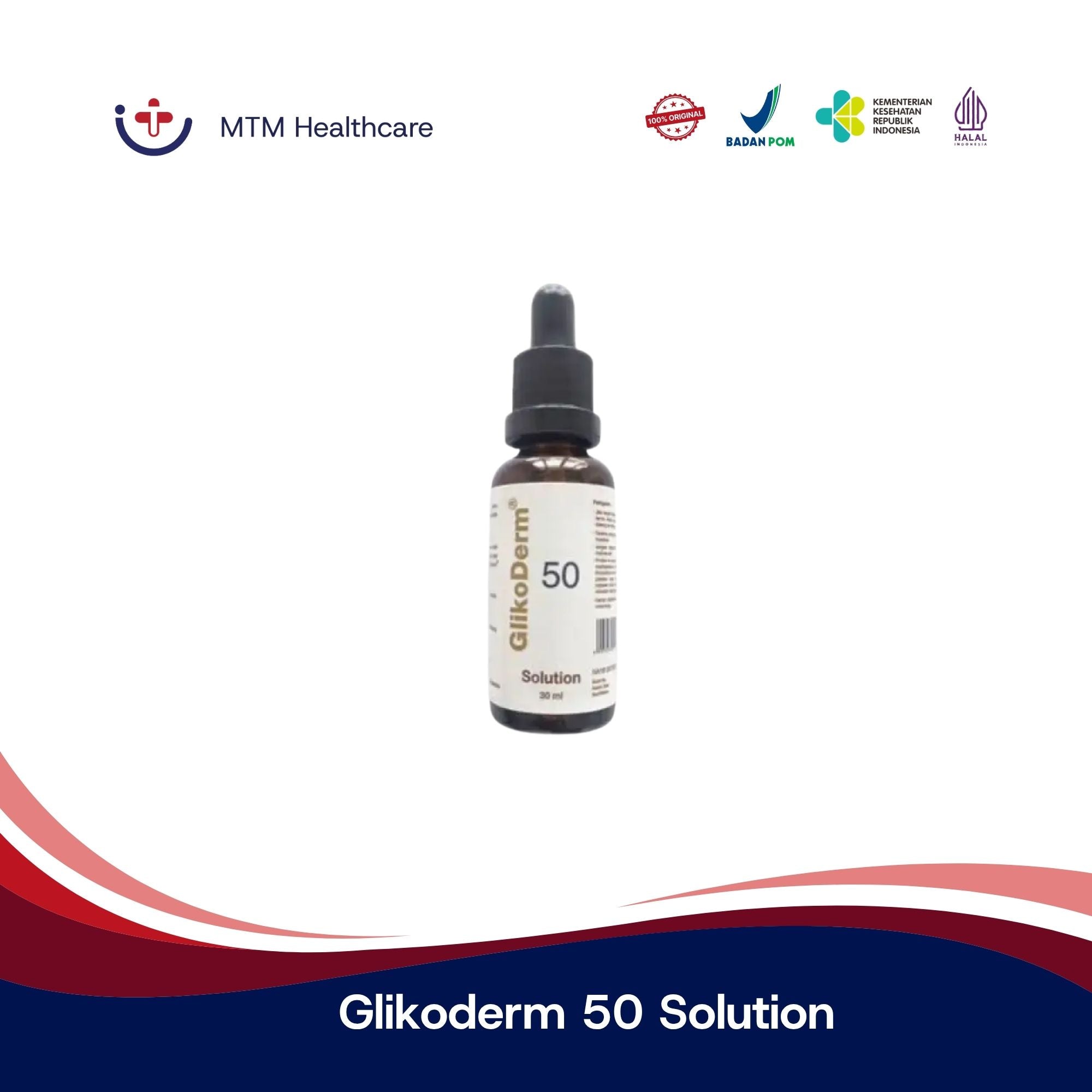 GLIKODERM 50 SOLUTION 30 ML BOTOL