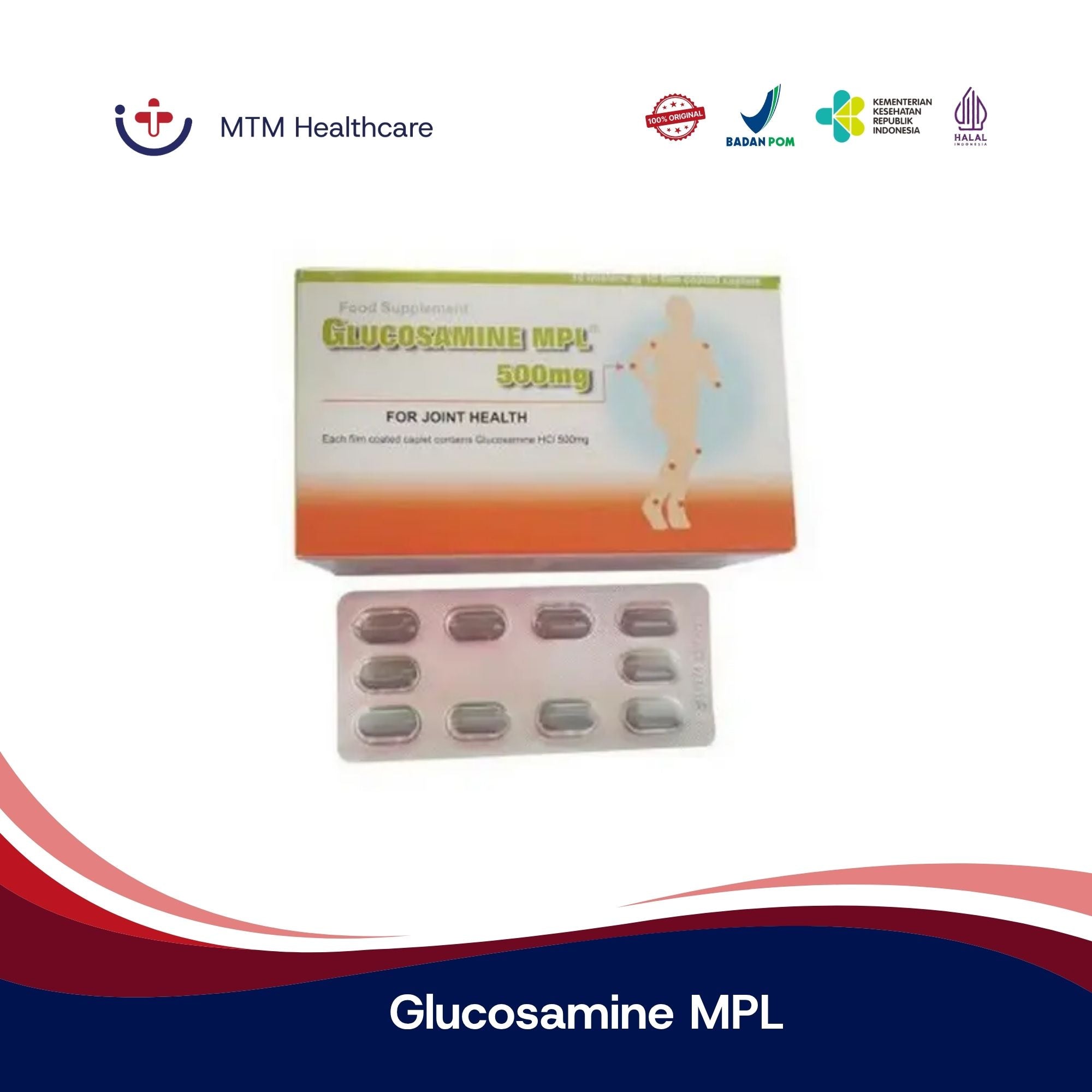 GLUCOSAMINE MPL 500 MG STRIP 10 KAPLET