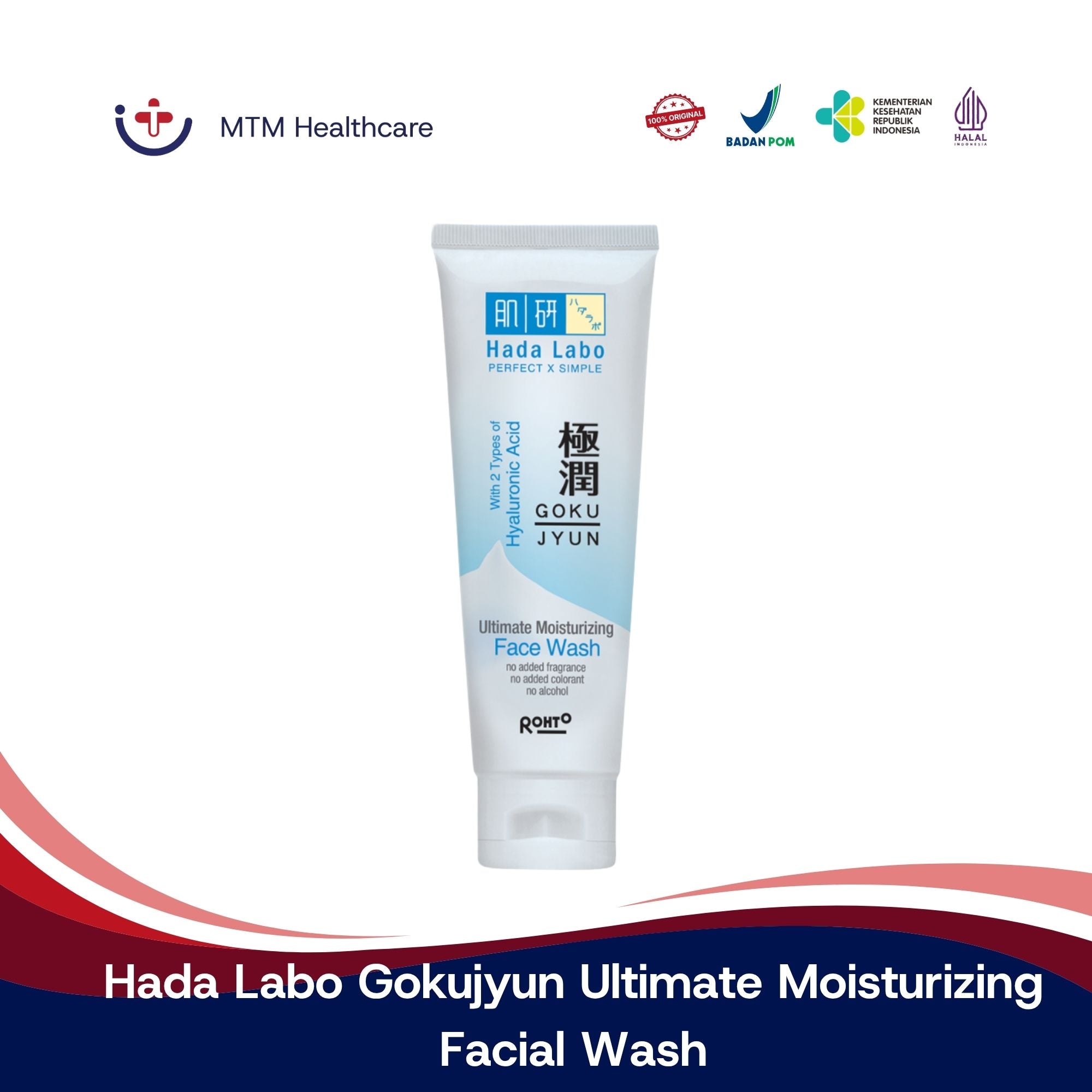 Hada Labo Gokujyun Ultimate Moisturizing Facial Wash 50 Gram 100 Gram