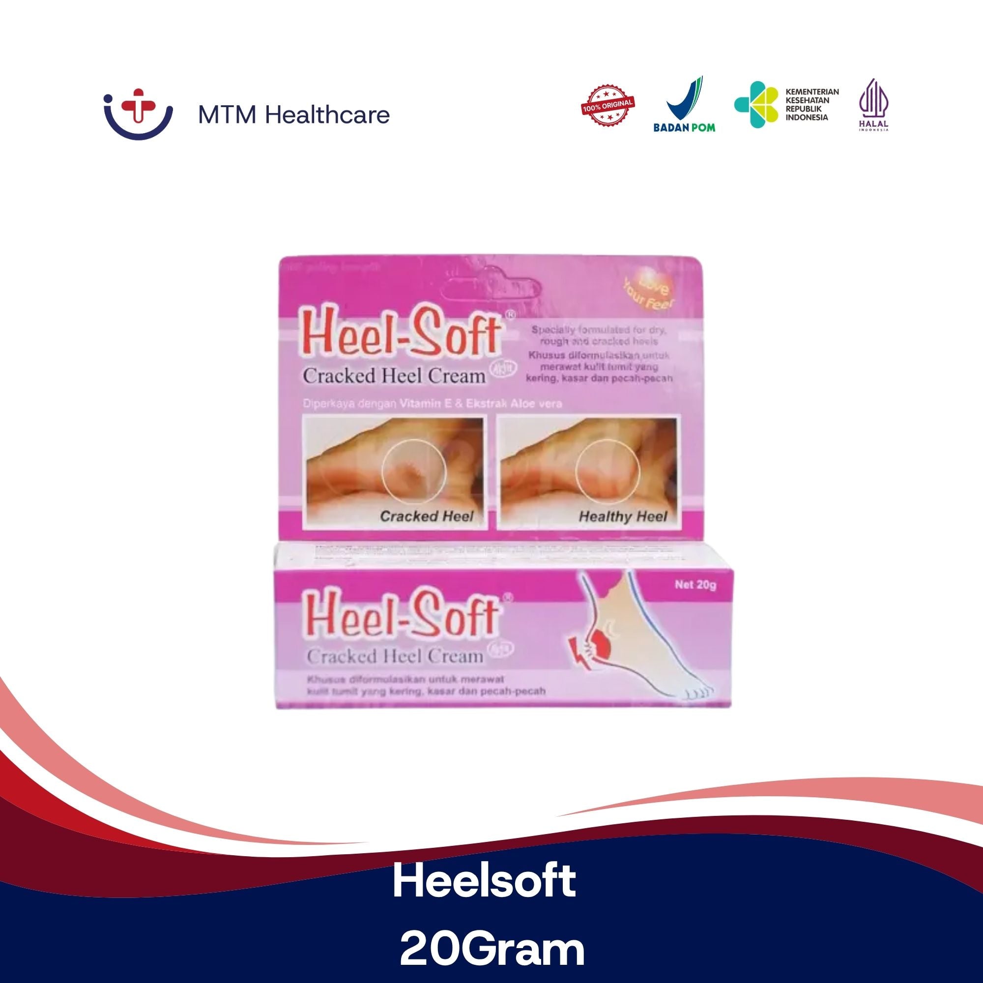 Heelsoft 20Gram Perawatan Kulit Tumit