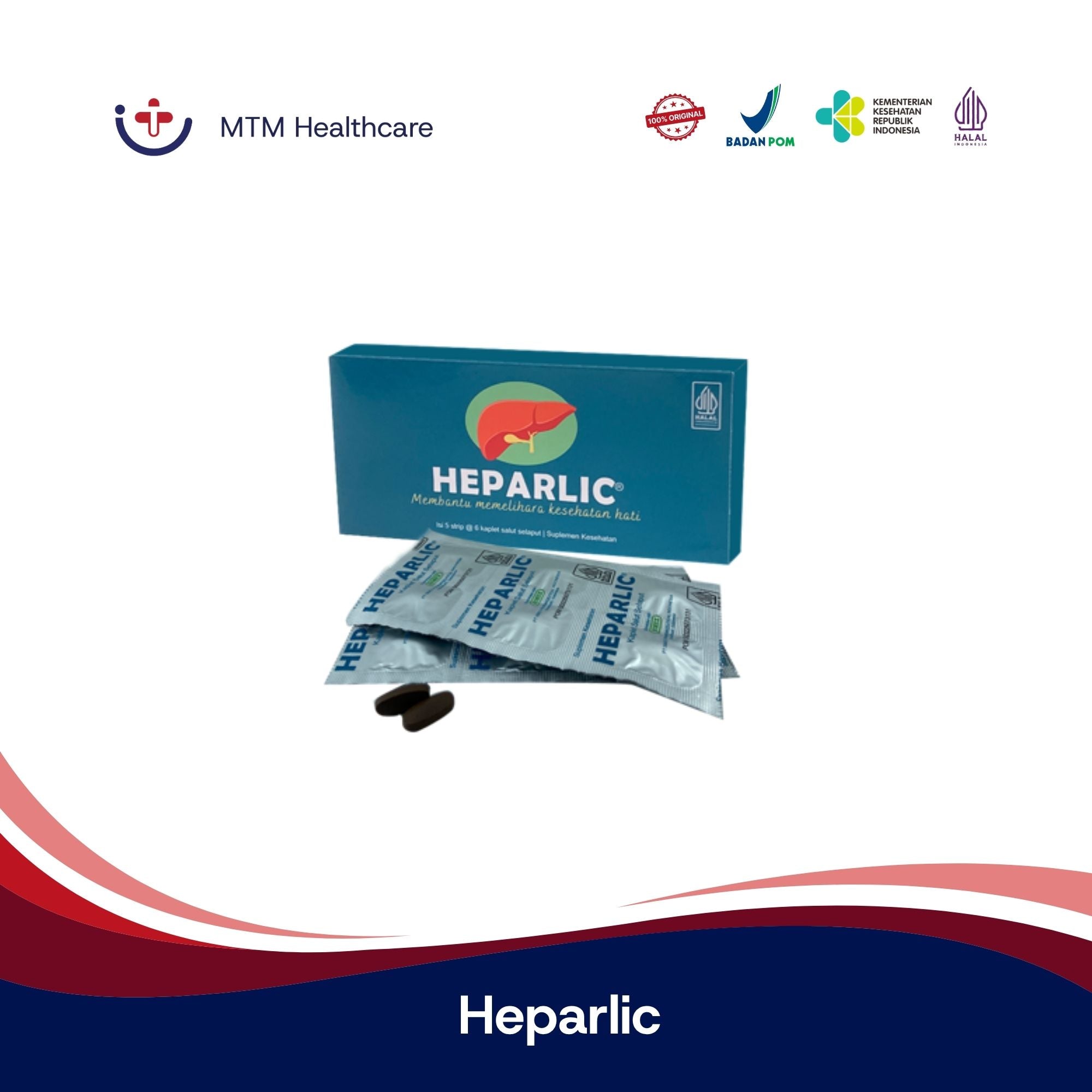 Heparlic Box Isi 30 Tablet Vitamin Suplemen