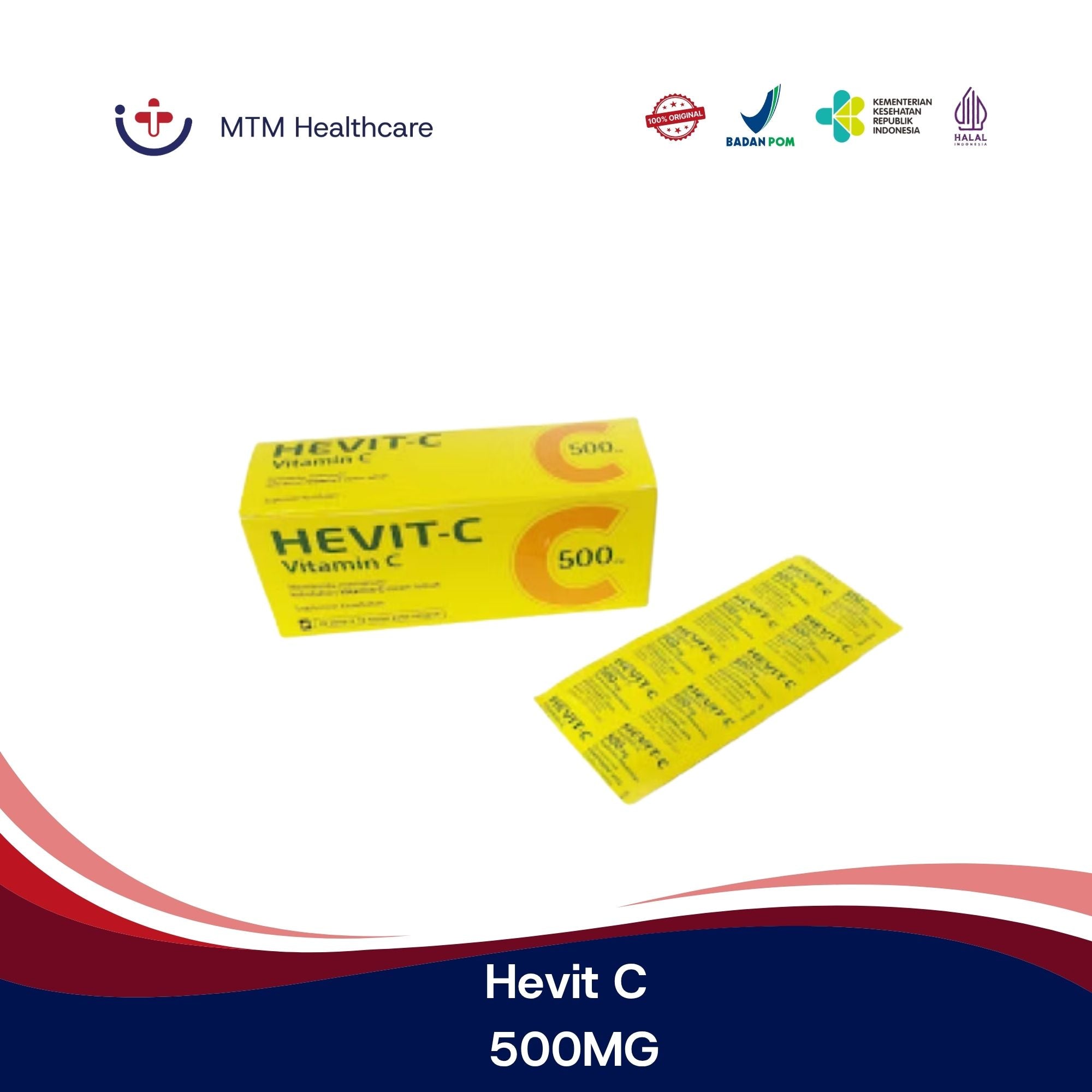 HEVIT-C 500 MG STRIP 10 TABLET