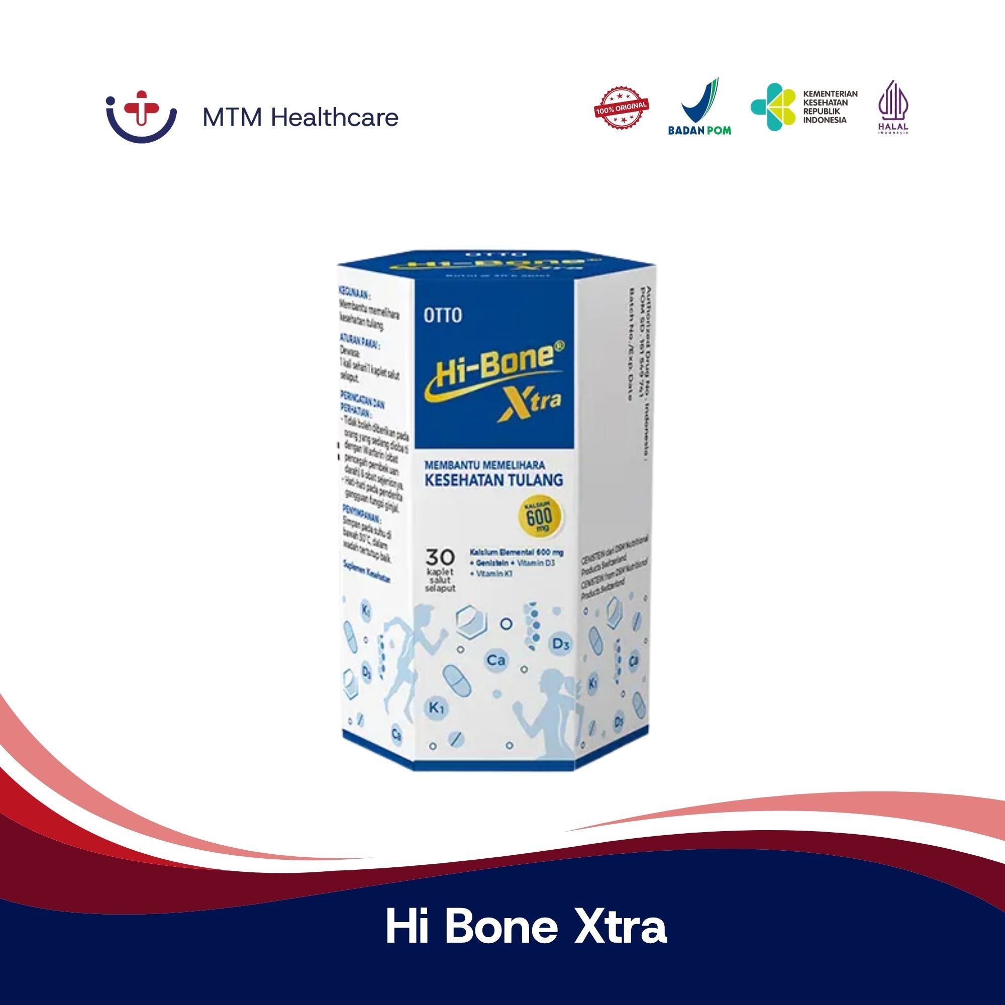 Hi Bone Xtra Isi 30 Vitamin Suplemen