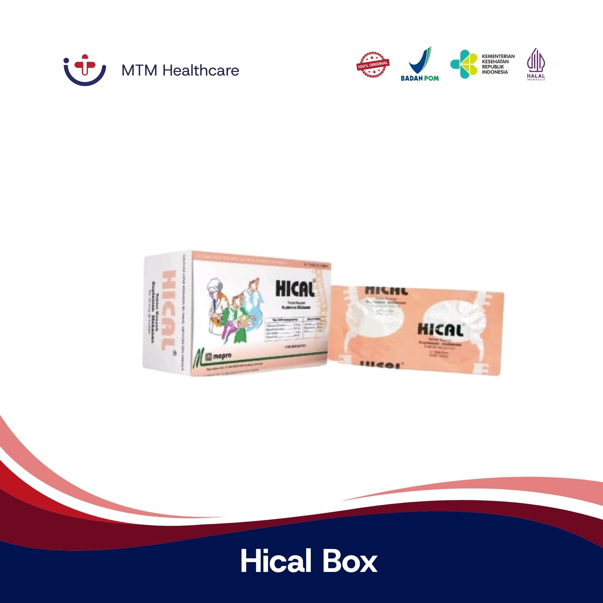 Hical Box Isi 20 Tablet Vitamin Kalsium