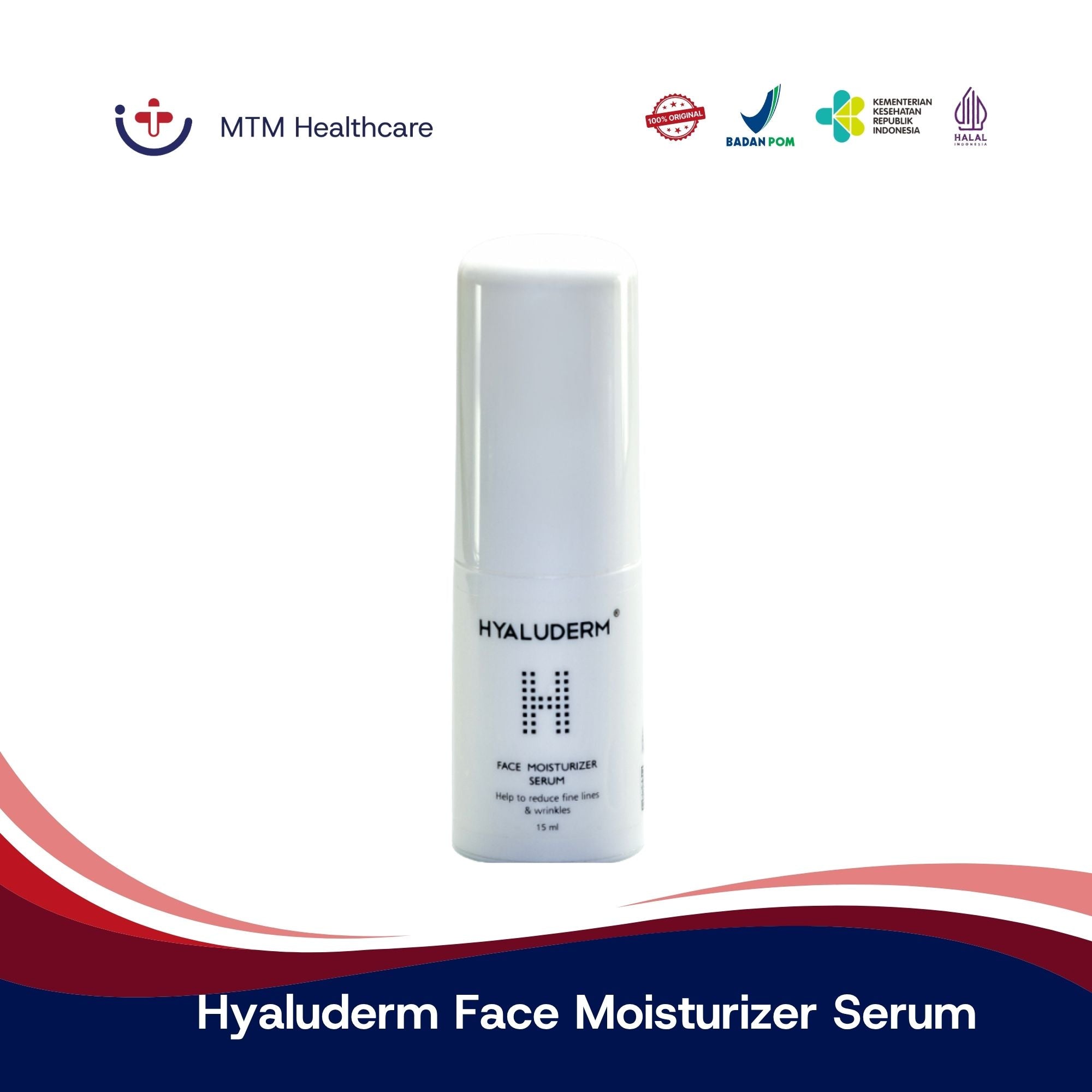 Hyaluderm Face Moisturizer Serum 15ML Hyaluderm