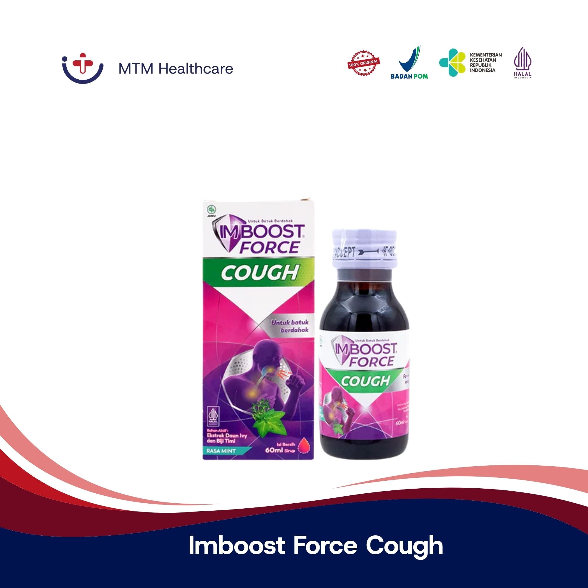 Imboost Force Cough Dewasa 60Ml & 120ML Batuk